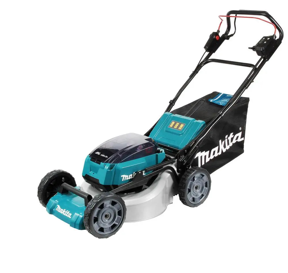 Makita 46cm Lawn Mower Twin 18V LXT Li-ion Cordless Garden Grass Outdoor Bare Unit Body Only DLM462Z  White Rose Tools