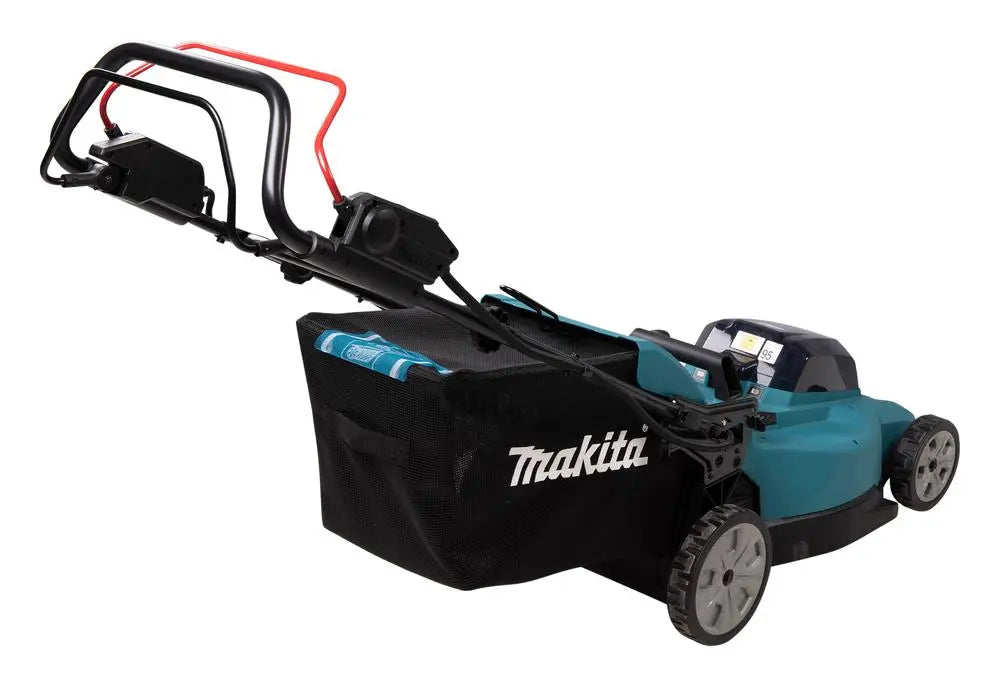 Makita 48cm Lawn Mower Twin 18V LXT Li-ion Cordless Garden Grass Outdoor Bare Unit Body Only DLM481Z  White Rose Tools