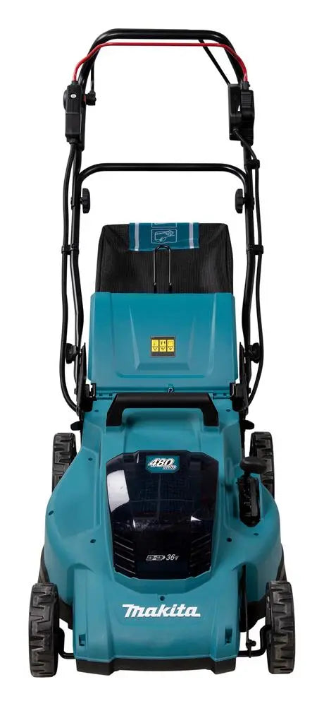 Makita 48cm Lawn Mower Twin 18V LXT Li-ion Cordless Garden Grass Outdoor Bare Unit Body Only DLM481Z  White Rose Tools