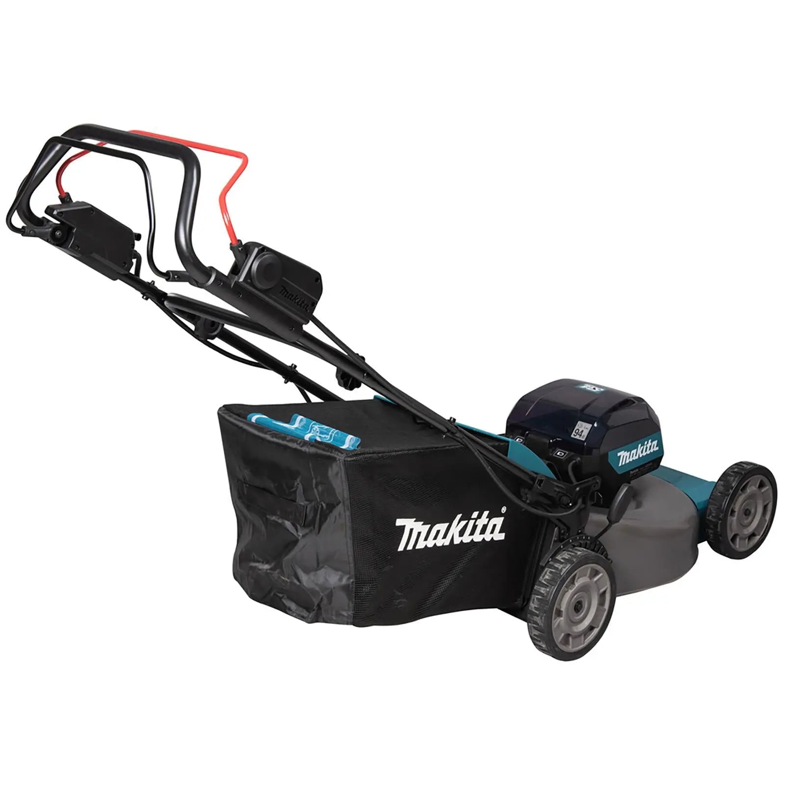 Makita 53cm Lawn Mower 40V Max XGT Li-ion Cordless Garden Grass Outdoor 2 x 5Ah Battery and Dual Fast Charger LM002GT204  White Rose Tools