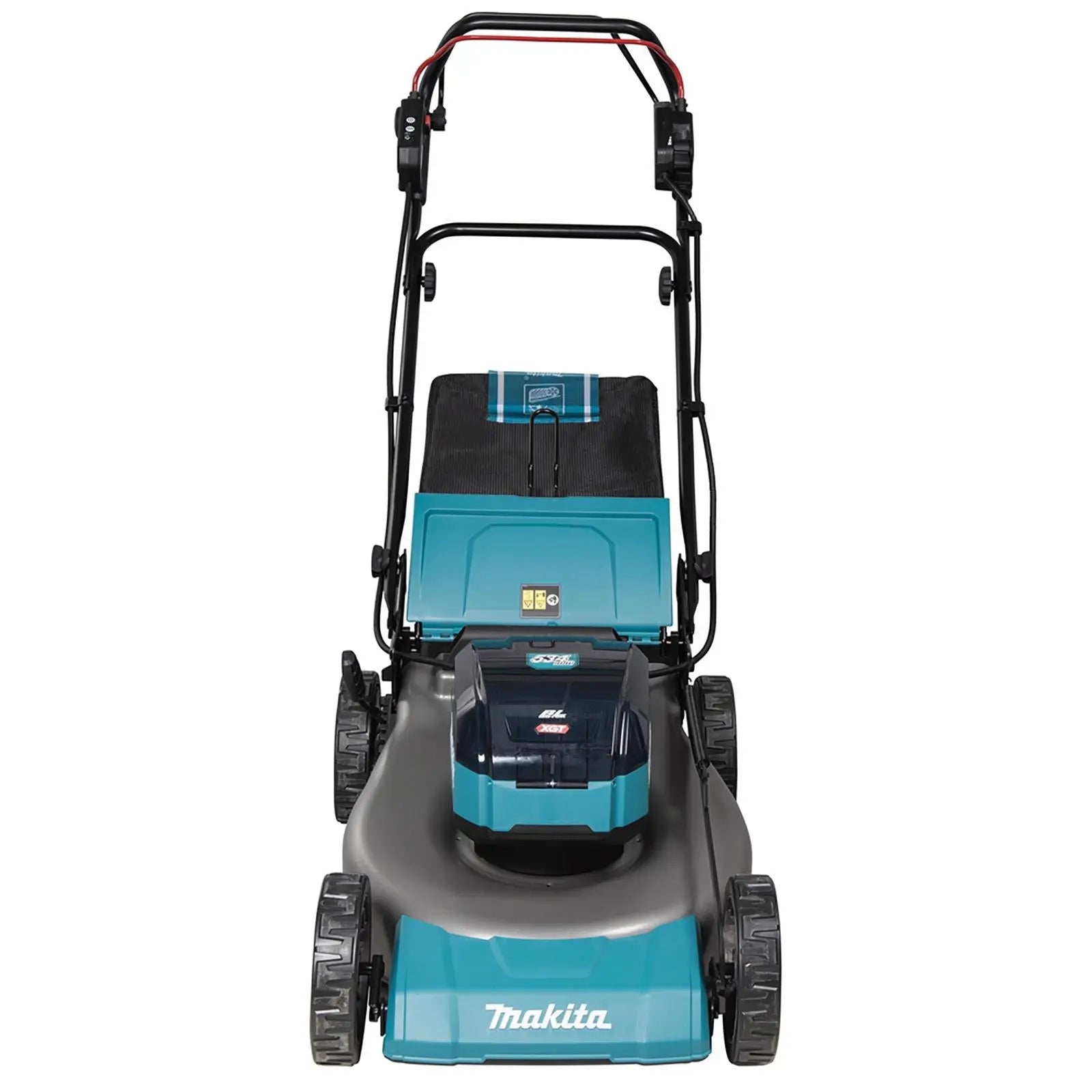 Makita 53cm Lawn Mower 40V Max XGT Li-ion Cordless Garden Grass Outdoor 2 x 5Ah Battery and Dual Fast Charger LM002GT204  White Rose Tools