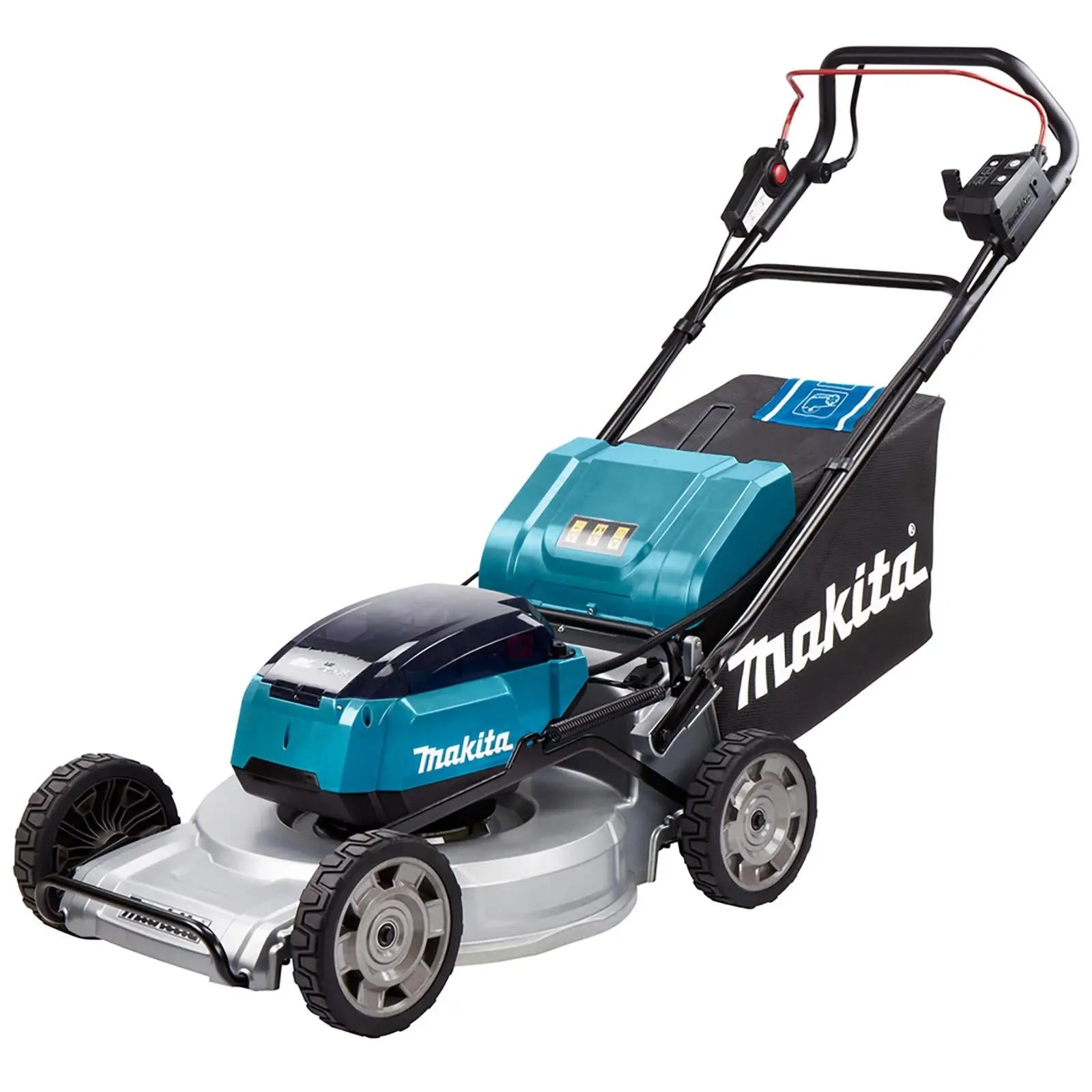 Makita 53cm Lawn Mower Twin 18V LXT Li-ion Cordless Garden Grass Outdoor Bare Unit Body Only DLM533Z  White Rose Tools