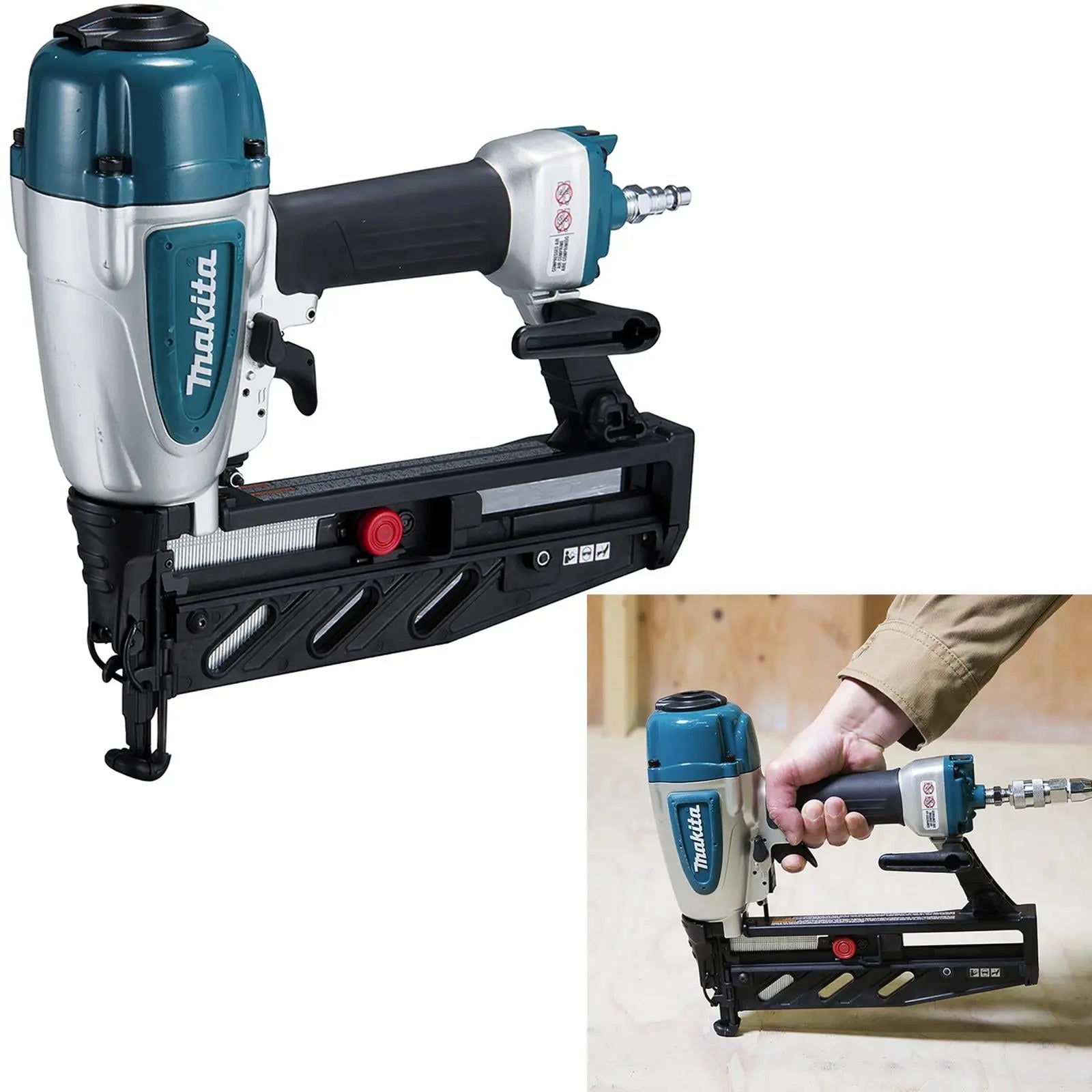 Makita Air Brad Nailer 25-64mm 16 Gauge Nails AF601  White Rose Tools
