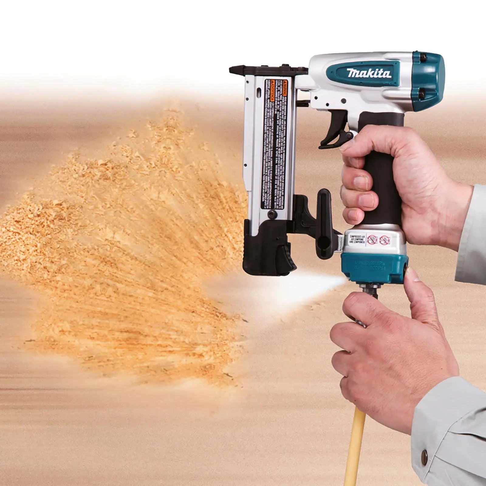 Makita Air Pin Brad Nailer 15-35mm 23 Gauge Nails AF353  White Rose Tools