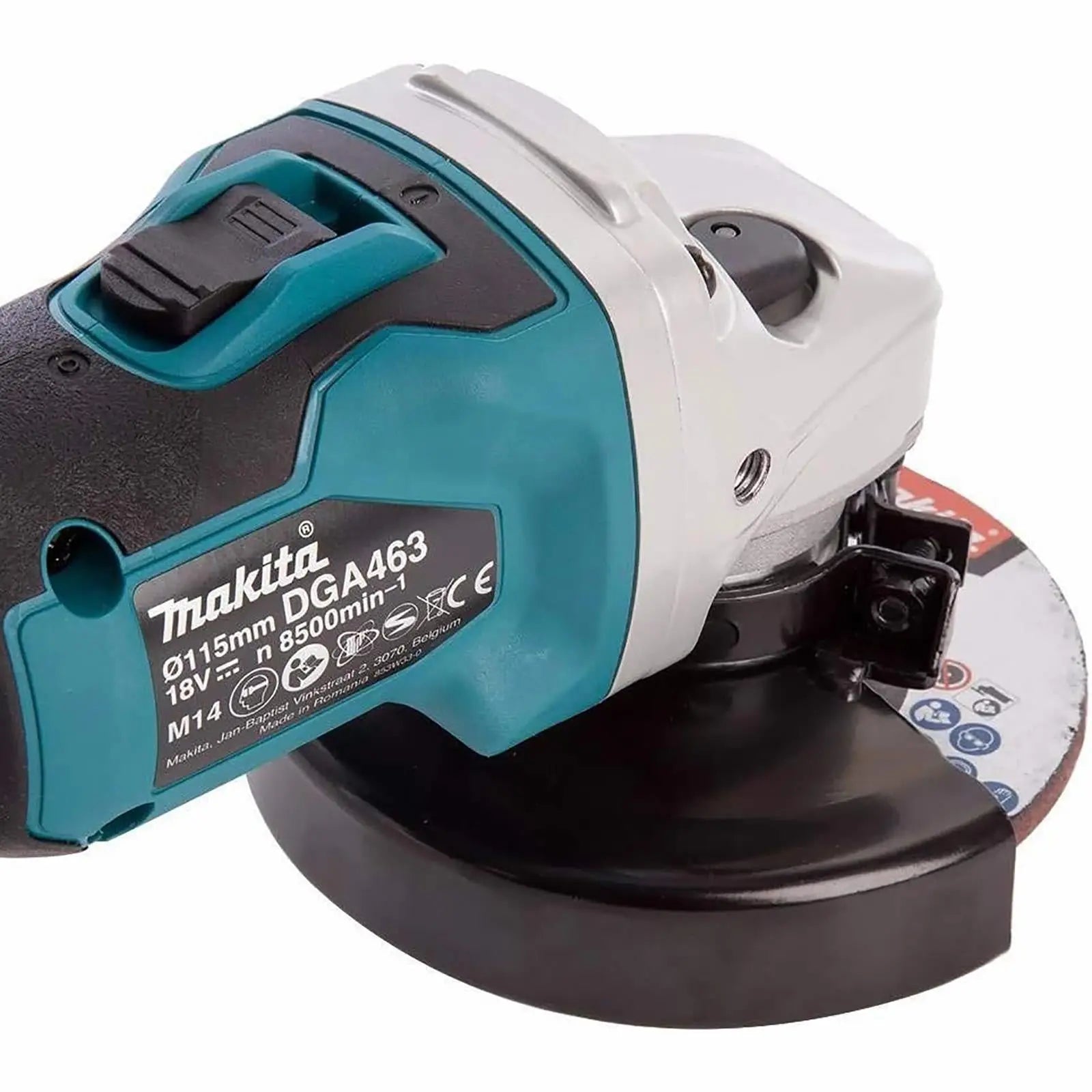 Makita Angle Grinder 115mm 18V LXT Brushless Cordless DGA463Z Body Only  White Rose Tools