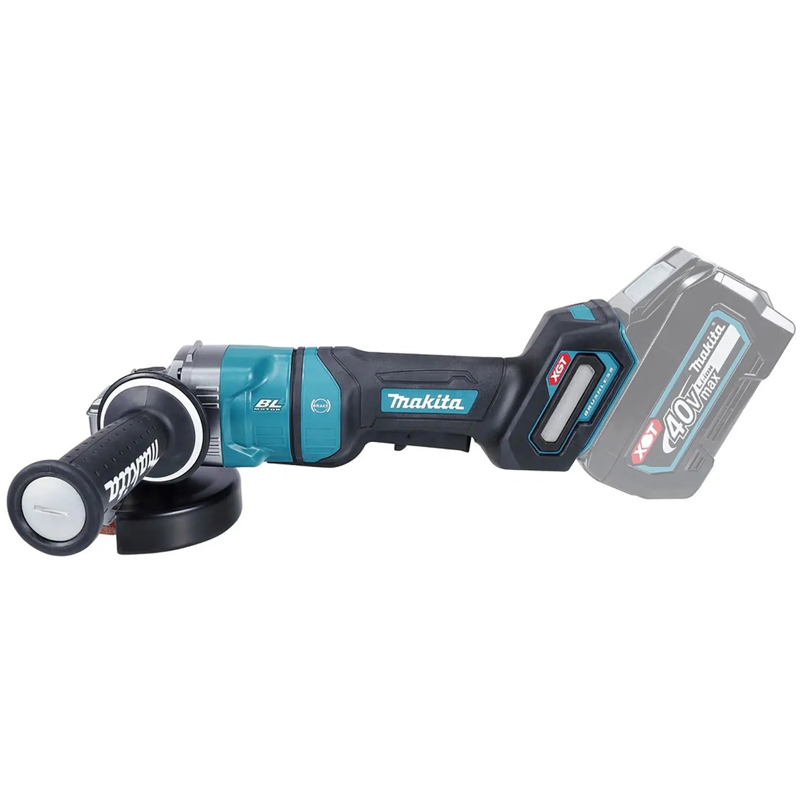 Makita Angle Grinder 115mm XGT 40V Max Li-ion Cordless in Makpac Case GA049GZ01 Body Only  White Rose Tools
