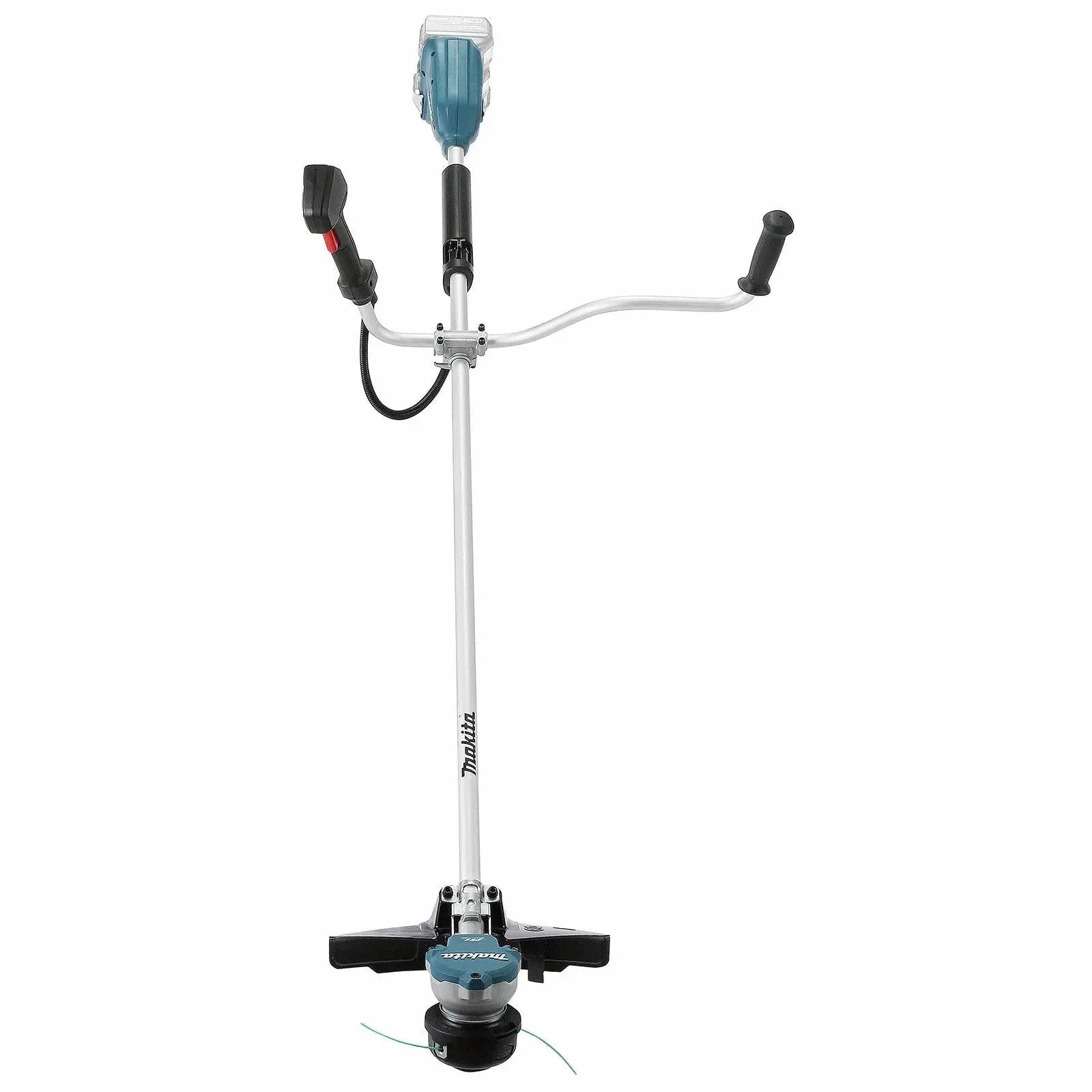 Makita Brush Cutter 2 x 18V LXT Brushless Cordless Garden Lawn Strimming Bare Unit Body Only DUR368AZ  White Rose Tools