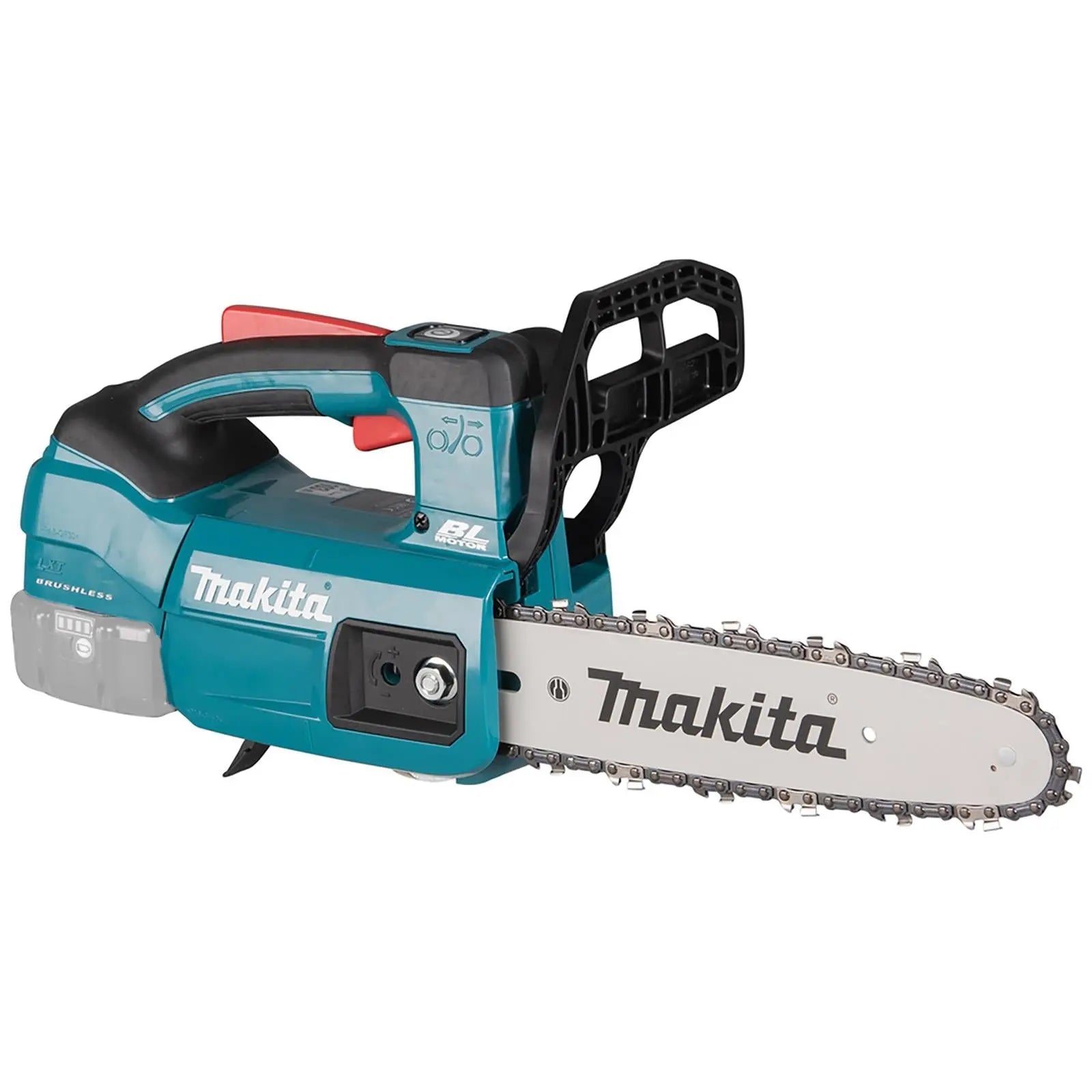 Makita Chainsaw 25cm 10" 18V LXT Brushless Cordless Top Handle Garden Tree Cutting Pruning Bare Unit Body Only DUC254Z  White Rose Tools