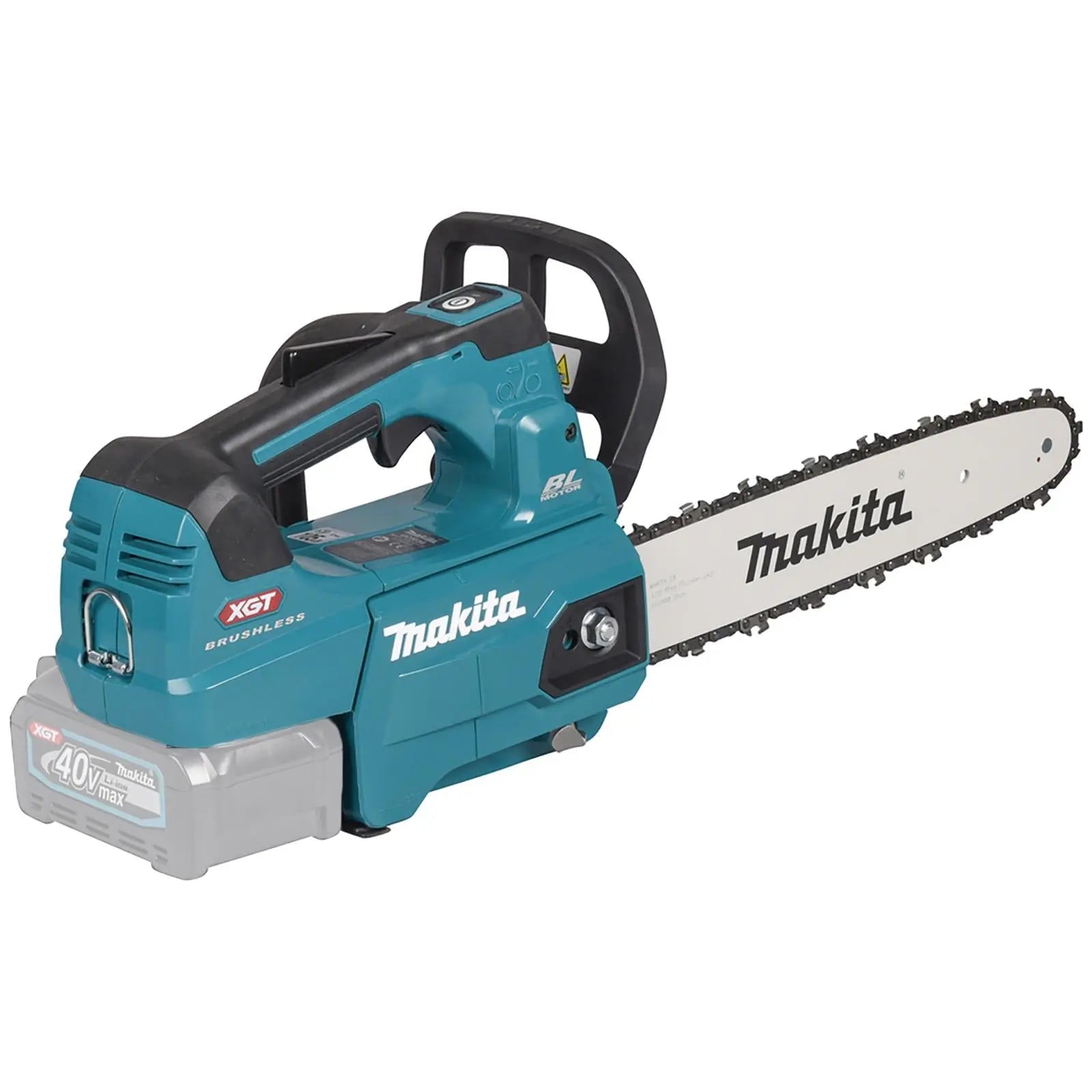 Makita Chainsaw 30cm 12" 40V XGT Brushless Cordless Top Handle Garden Tree Cutting Pruning Bare Unit Body Only UC003GZ  White Rose Tools