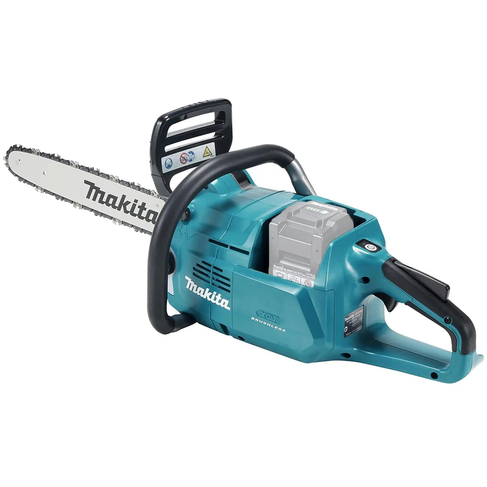 Makita Chainsaw 40cm Heavy Duty 16" 40V XGT Brushless Cordless Garden Tree Cutting Pruning Bare Unit Body Only UC016GZ  White Rose Tools