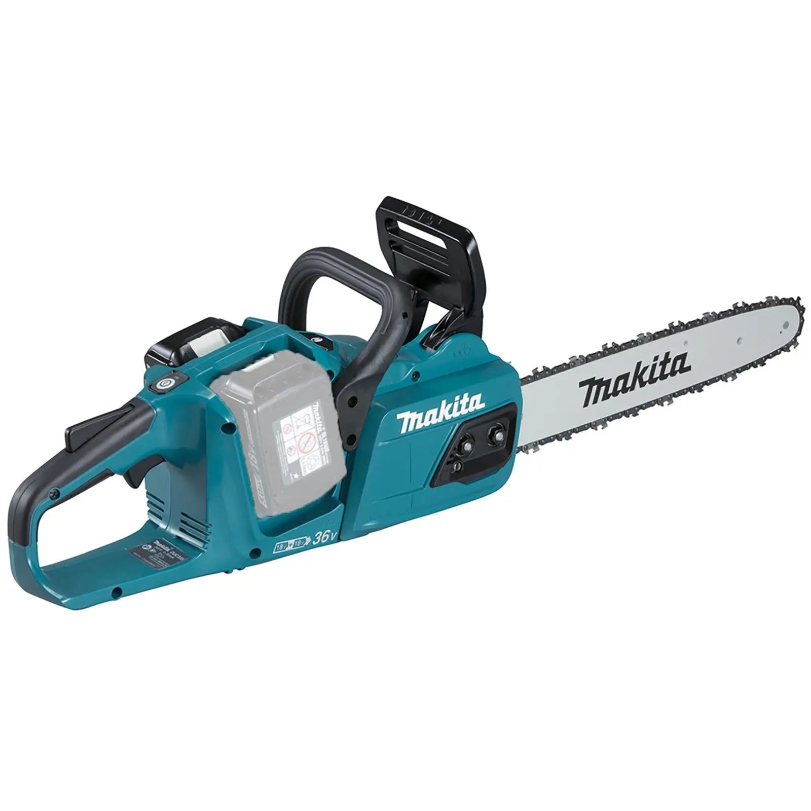 Makita Chainsaw Heavy Duty 35cm 14" 18V x 2 LXT Brushless Cordless Garden Tree Cutting Pruning Bare Unit Body Only DUC355Z  White Rose Tools