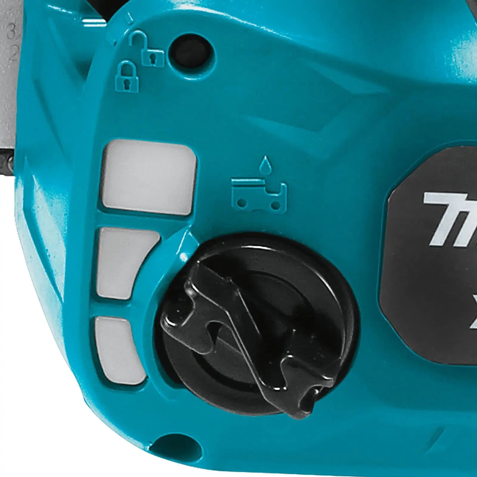 Makita Chainsaw Kit 25cm 10" 18V LXT Brushless Cordless 5Ah Battery and Charger Top Handle Garden Tree Cutting Pruning DUC254RT  White Rose Tools