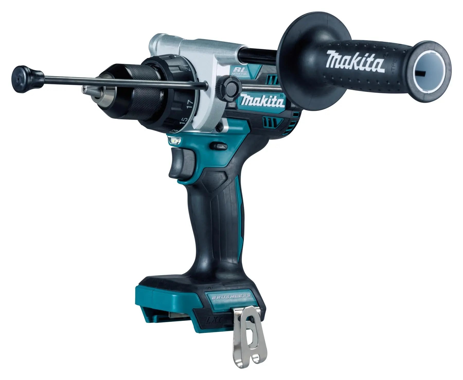 Makita Combi Drill 18V LXT Brushless Cordless Hammer Drill Driver Li-ion Body Only DHP486Z  White Rose Tools
