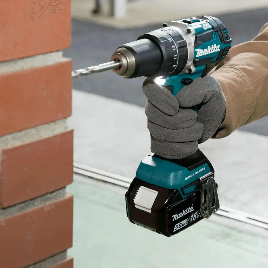 Makita Combi Drill Hammer Driver 18V LXT Li-ion Brushless Cordless DHP484Z Body Only  White Rose Tools