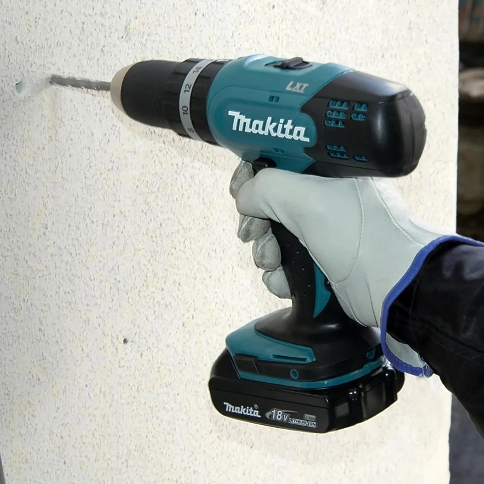 Makita Combi Drill with Hammer Action 18V LXT Cordless DHP453Z Body Only  White Rose Tools