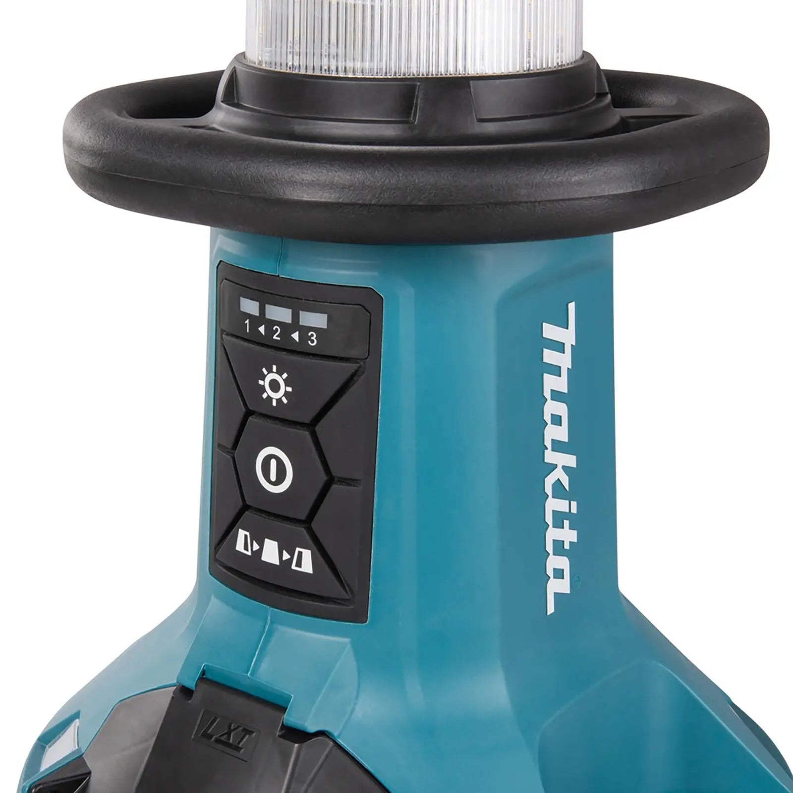 Makita Cordless Area Worklight 360 Degree LXT 14.4V 18V 240V AC Self Balancing Site Light Body Only DML810/2  White Rose Tools