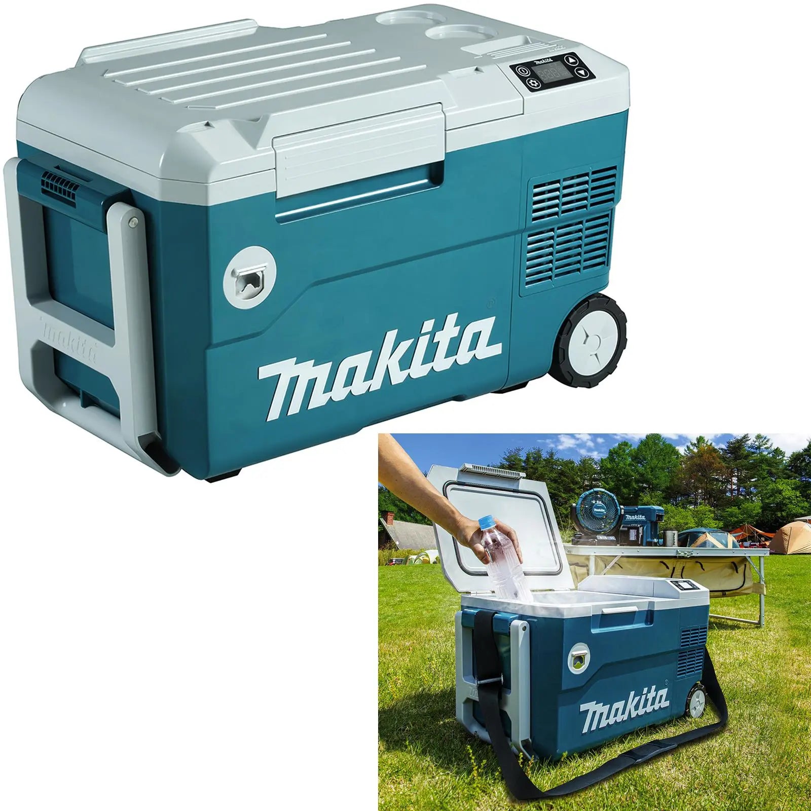 Makita Cordless Cooler Warmer Box 20 Litres 18V LXT Li-ion Body Only DCW180Z  White Rose Tools