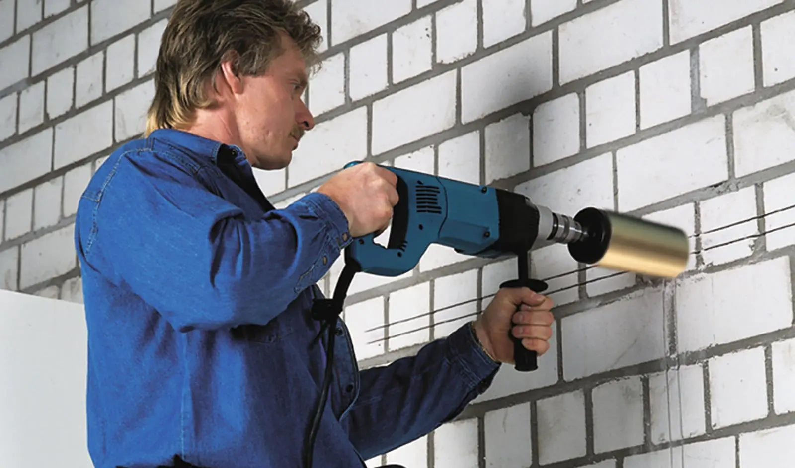 Makita Diamond Core and Hammer Drill 850W 240V 152mm Diameter 13mm Chuck 8406  White Rose Tools