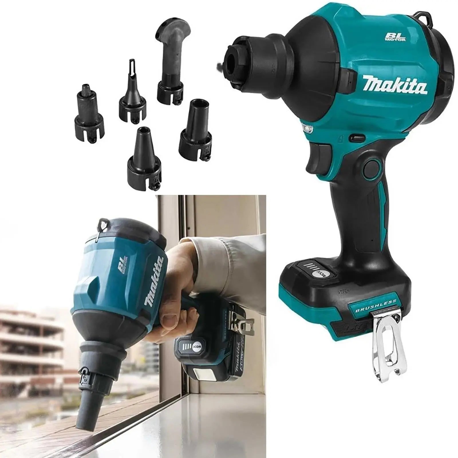 Makita Dust Blower 18V LXT Brushless Cordless DAS180Z Body Only  White Rose Tools