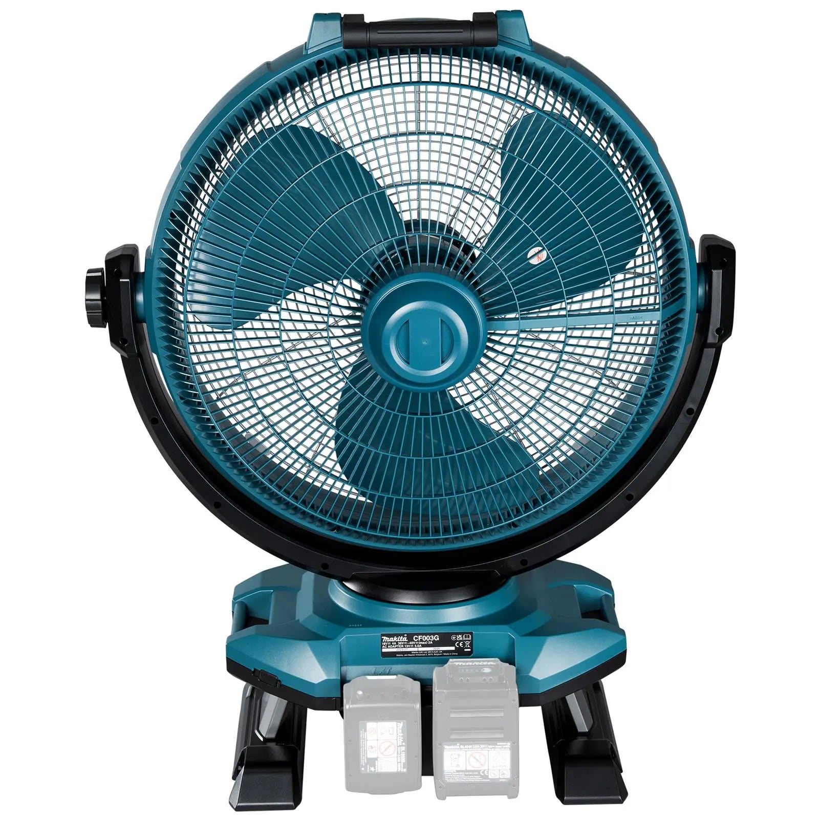 Makita Fan 450mm Portable Cordless 40V XGT 18V LXT AC Oscillating CF003GZ Body Only  White Rose Tools