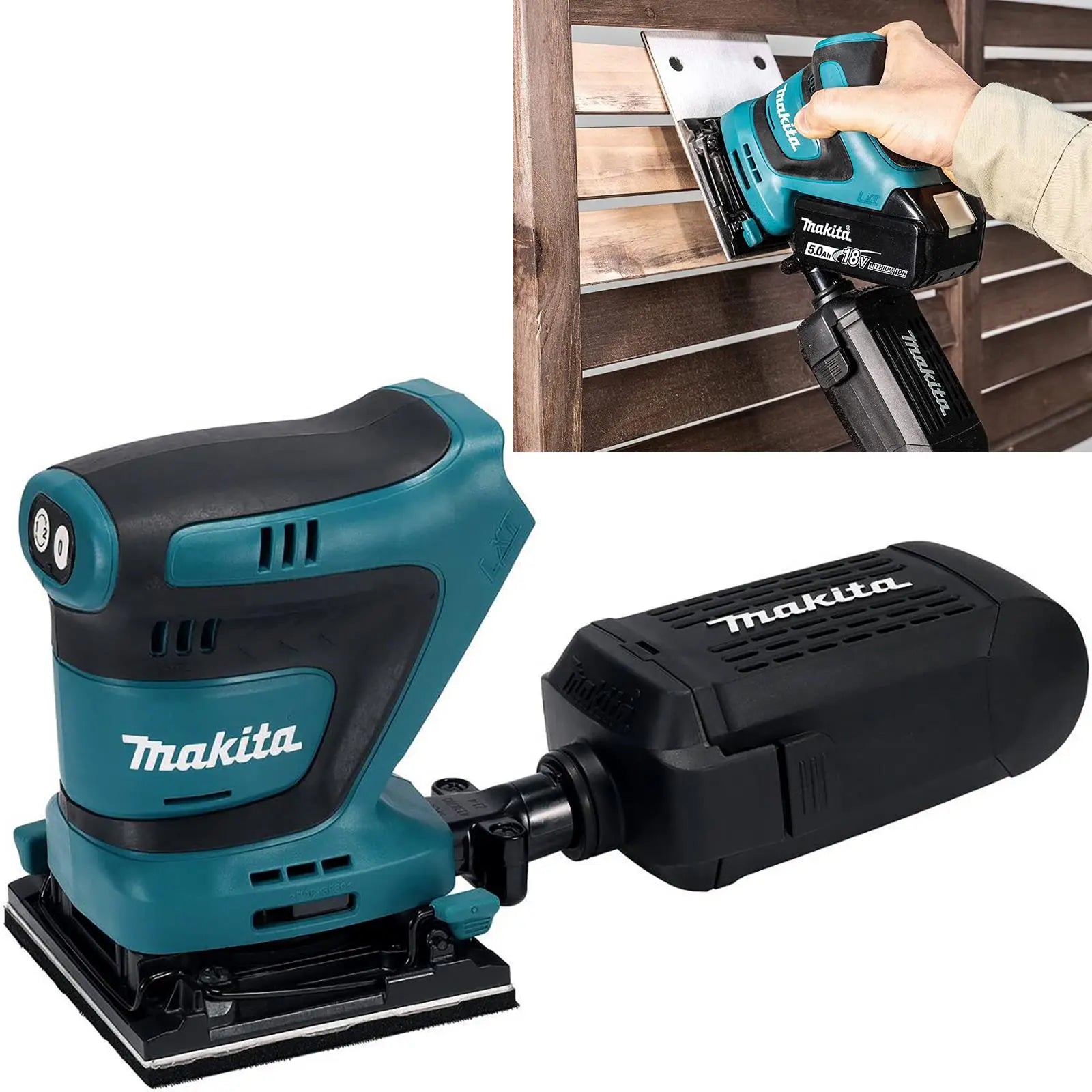 Makita Finishing Sander 18V LXT Li-ion Cordless Body Only DBO480Z  White Rose Tools