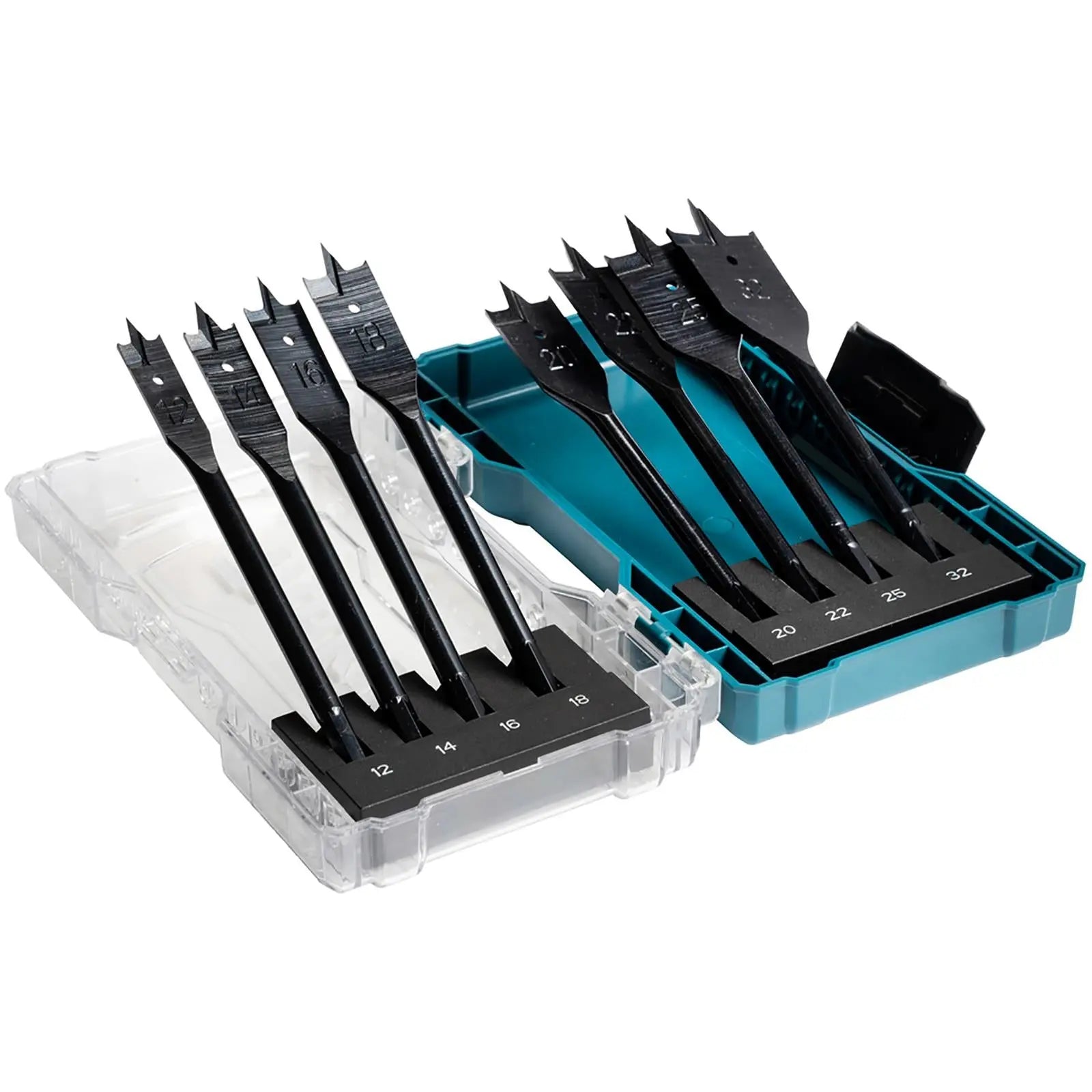 Makita Flat Wood Drill Bit Set 1/4" Hex Shank 12-32mm  White Rose Tools