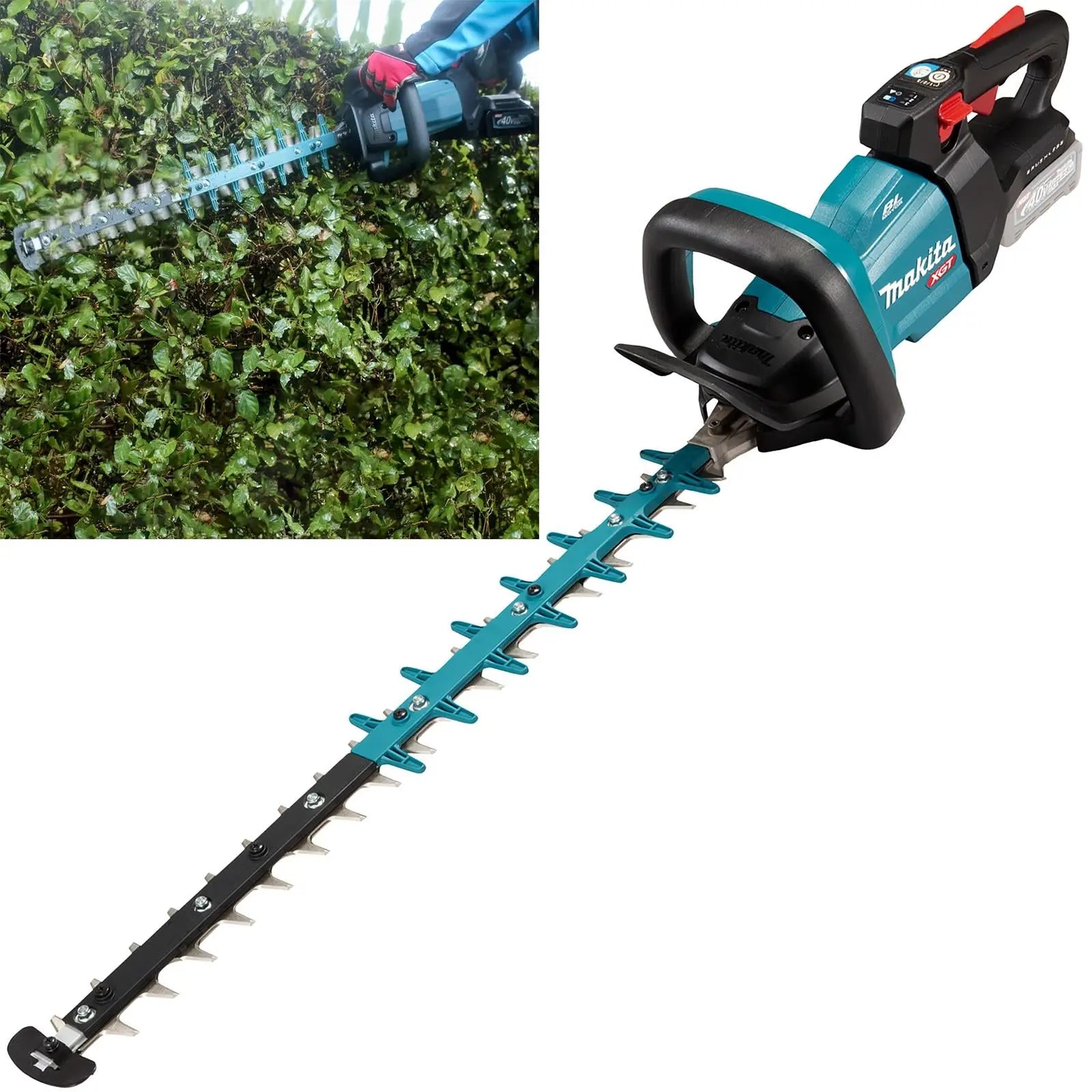 Makita Hedge Trimmer 60cm 40V XGT Li-ion Brushless Cordless Garden Bush Cutter Cutting Bare Unit Body Only UH004GZ  White Rose Tools