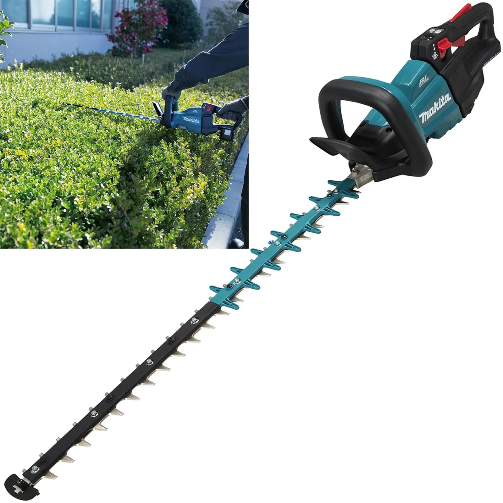 Makita Hedge Trimmer 75cm 18V LXT Li-ion Brushless Cordless Garden Bush Cutter Cutting Bare Unit Body Only DUH751Z  White Rose Tools