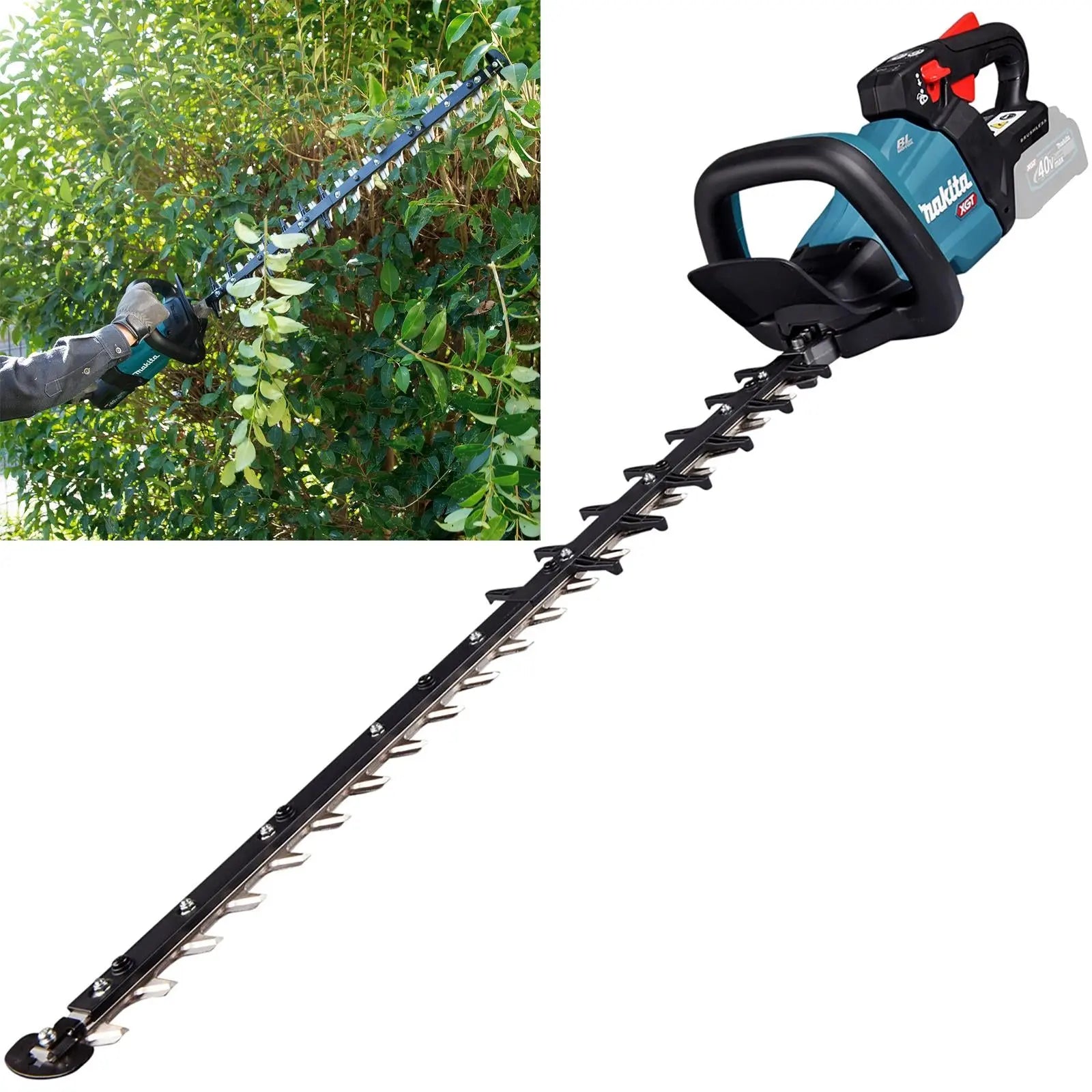 Makita Hedge Trimmer 75cm 40V XGT Li-ion Brushless Cordless Garden Bush Cutter Cutting Bare Unit Body Only UH007GZ  White Rose Tools