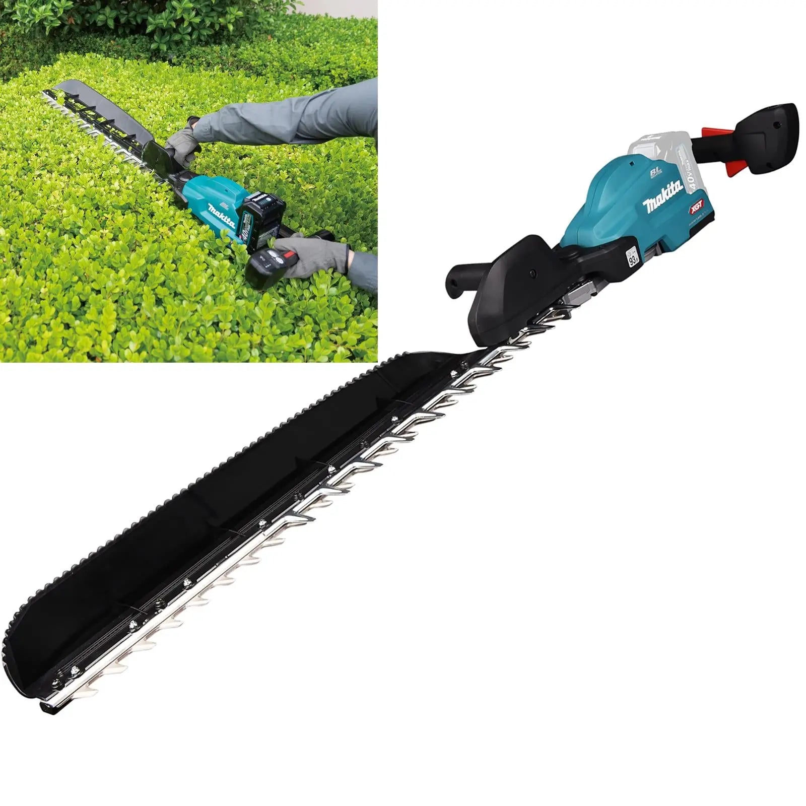 Makita Hedge Trimmer 75cm 40V XGT Li-ion Brushless Cordless Garden Bush Cutter Cutting Bare Unit Body Only UH014GZ  White Rose Tools