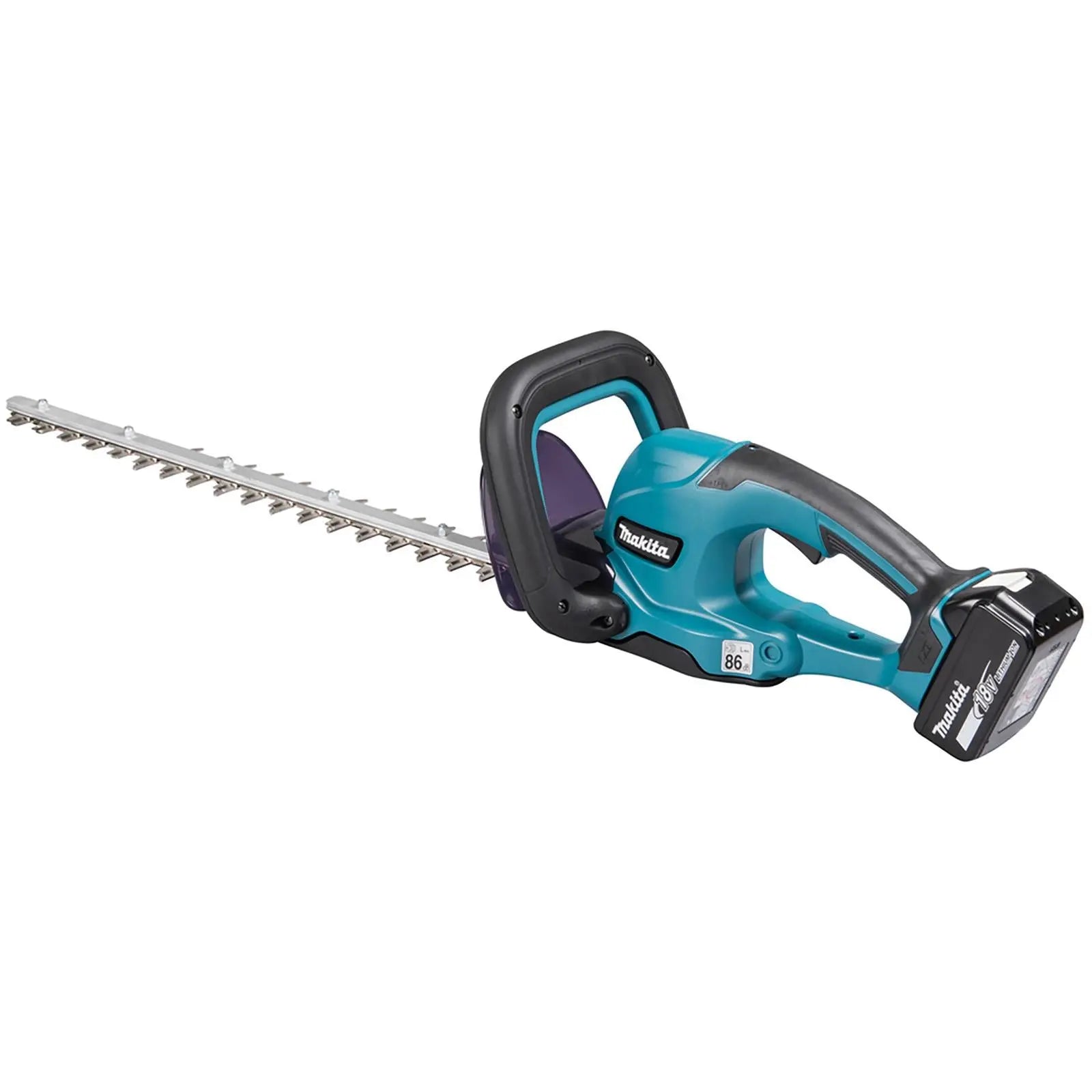 Makita Hedge Trimmer Kit 50cm 18V LXT Li-ion Cordless 5Ah Battery and Charger Garden Bush Cutter Cutting DUH507RT  White Rose Tools