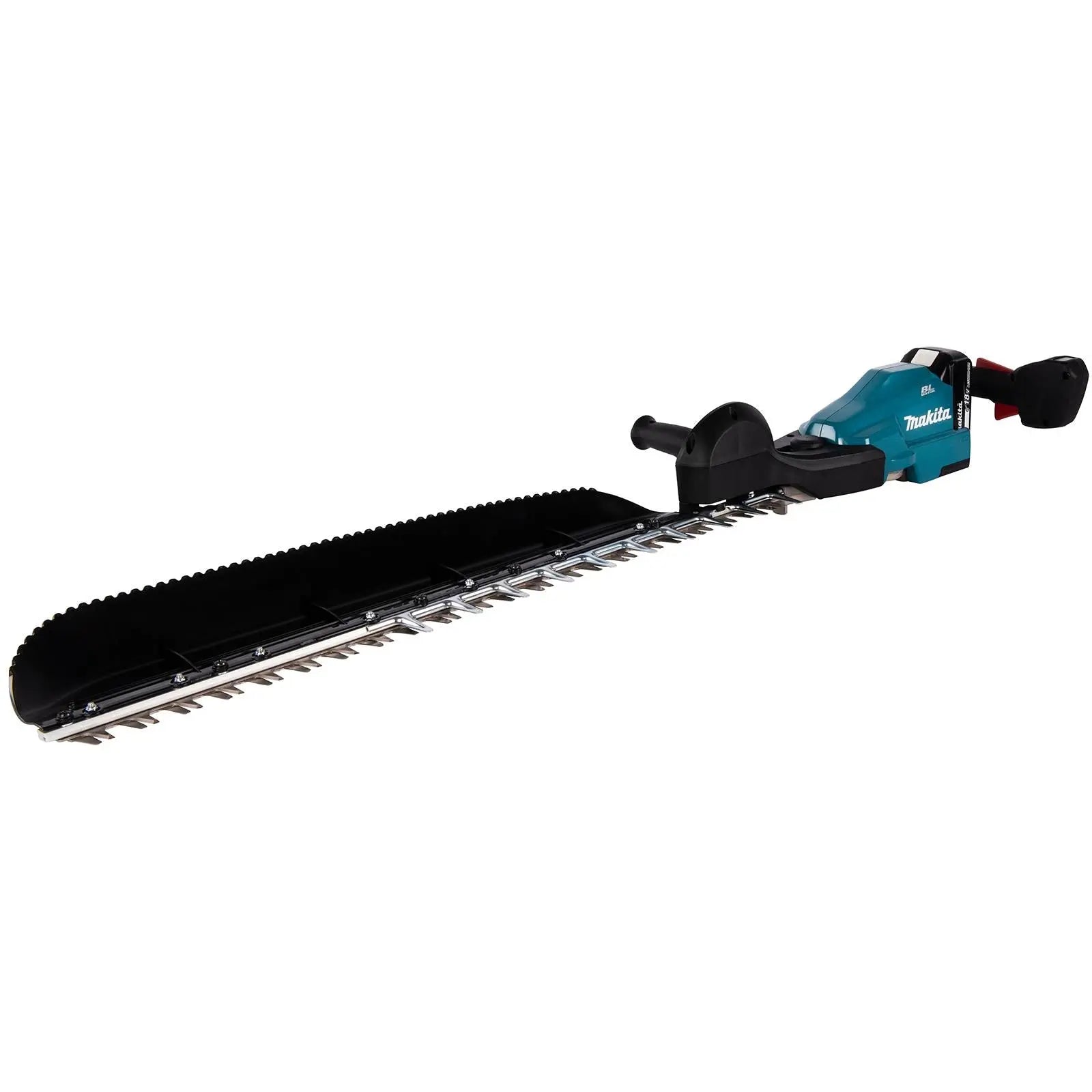 Makita Hedge Trimmer Kit 75cm 18V LXT Li-ion Brushless Cordless 2 x 5Ah Battery and Charger Garden Bush Cutter Cutting DUH754SRT  White Rose Tools