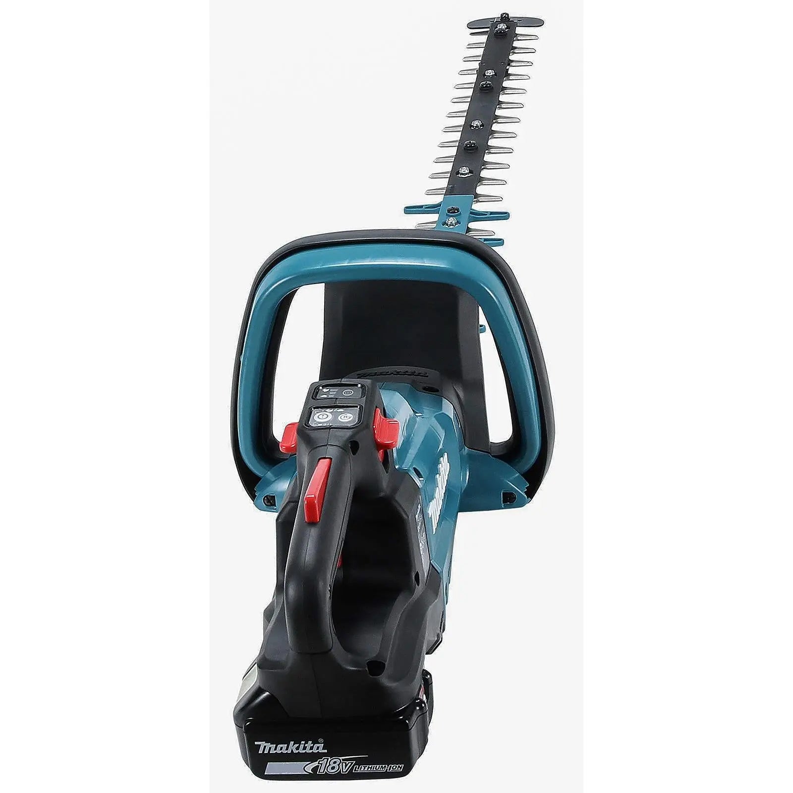 Makita Hedge Trimmer Kit 75cm 18V LXT Li-ion Brushless Cordless 5Ah Battery and Charger Garden Bush Cutter Cutting DUH751RT  White Rose Tools