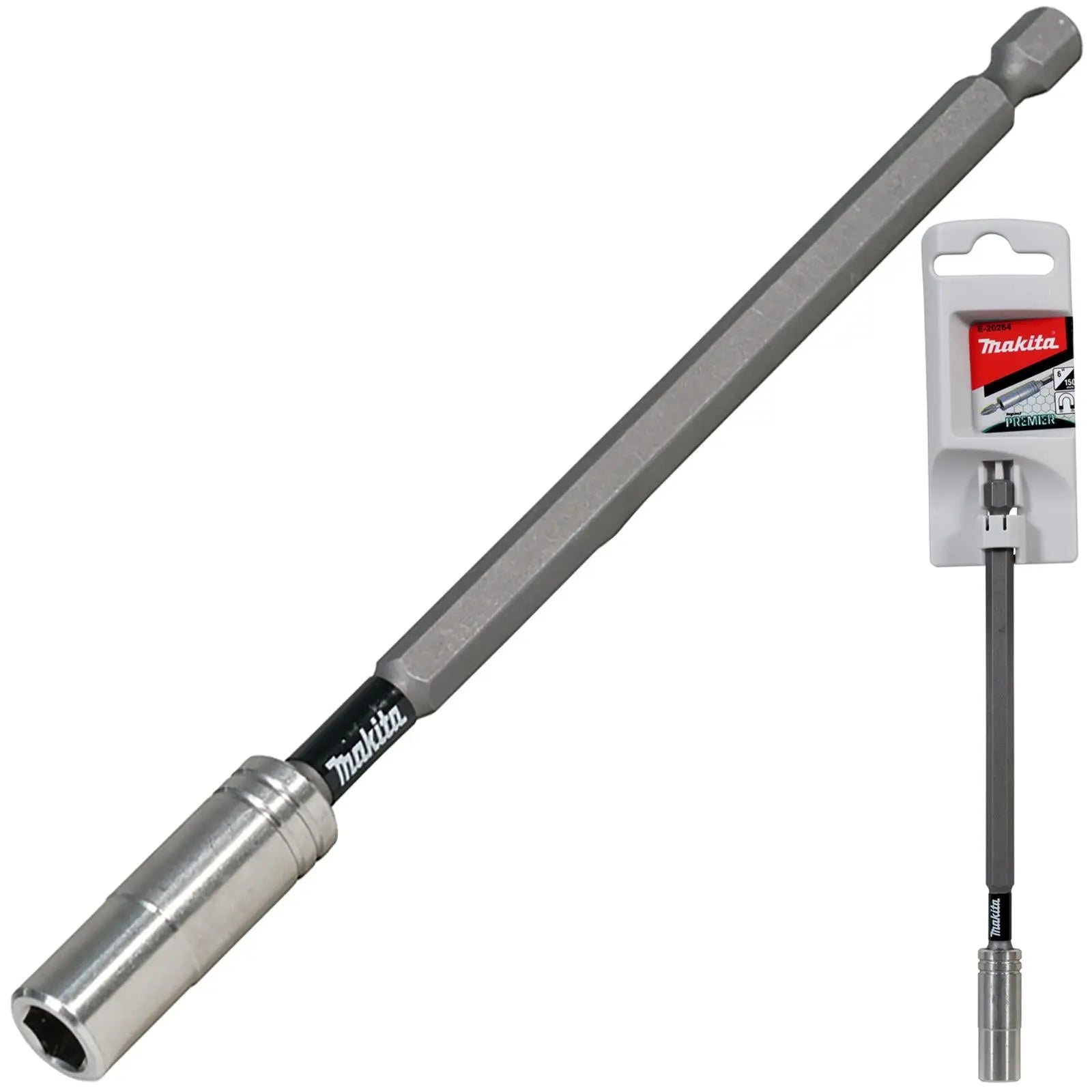 Makita Impact Bit Holder Premier Magnetic 1/4" Hex Drive Choose Size  White Rose Tools