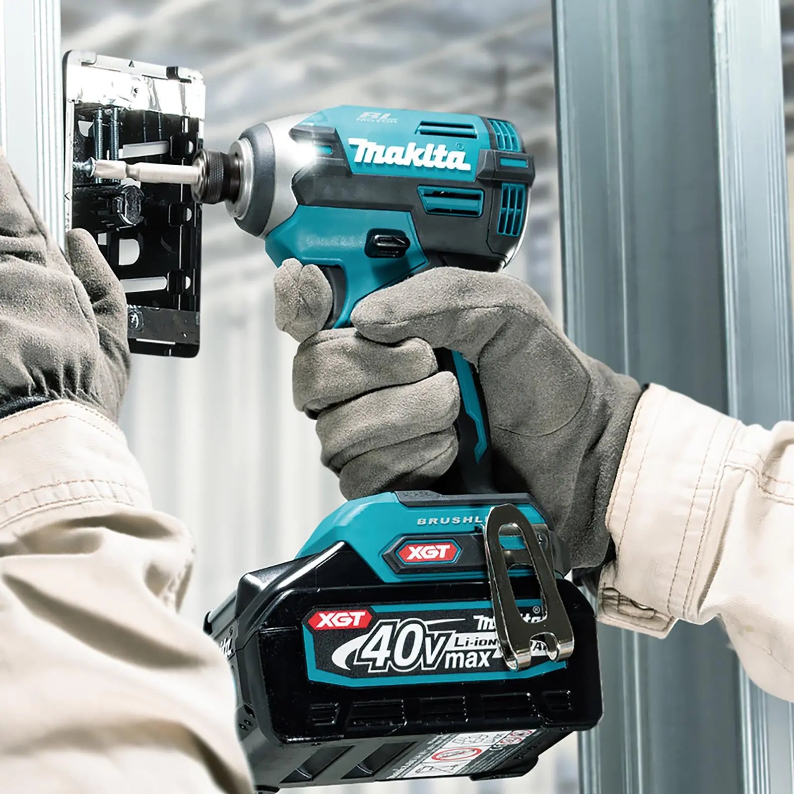 Makita Impact Driver XGT 40V Max Li-ion Brushless Cordless TD003GZ Body Only  White Rose Tools