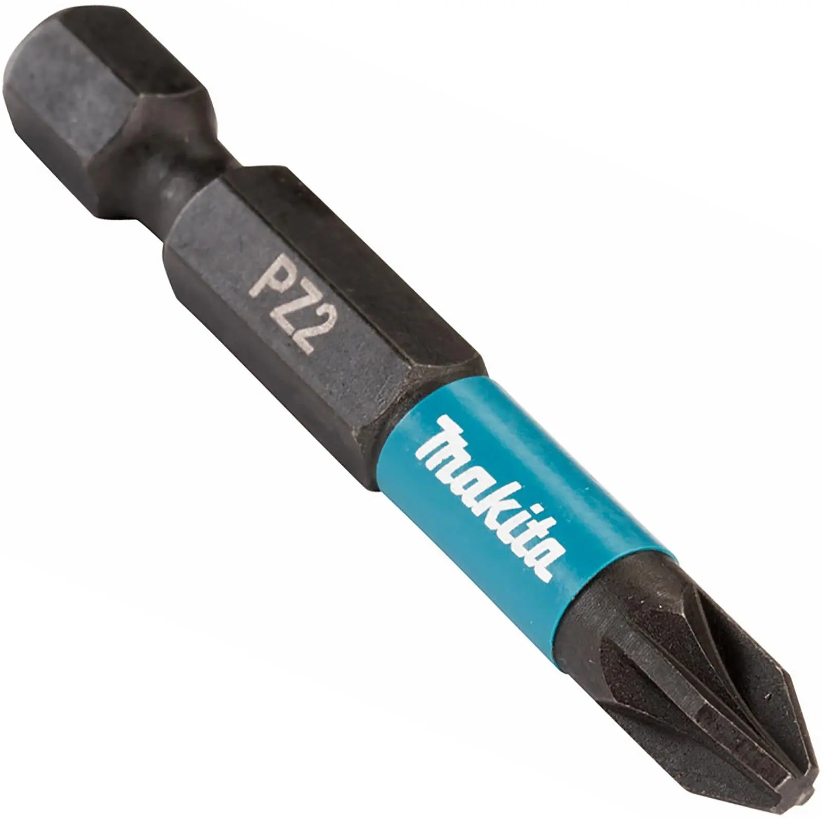 Makita Impact Screwdriver Bits Black Pozi PZ2 x 50mm 10 Piece Set Tic Tac Box E-12413  White Rose Tools