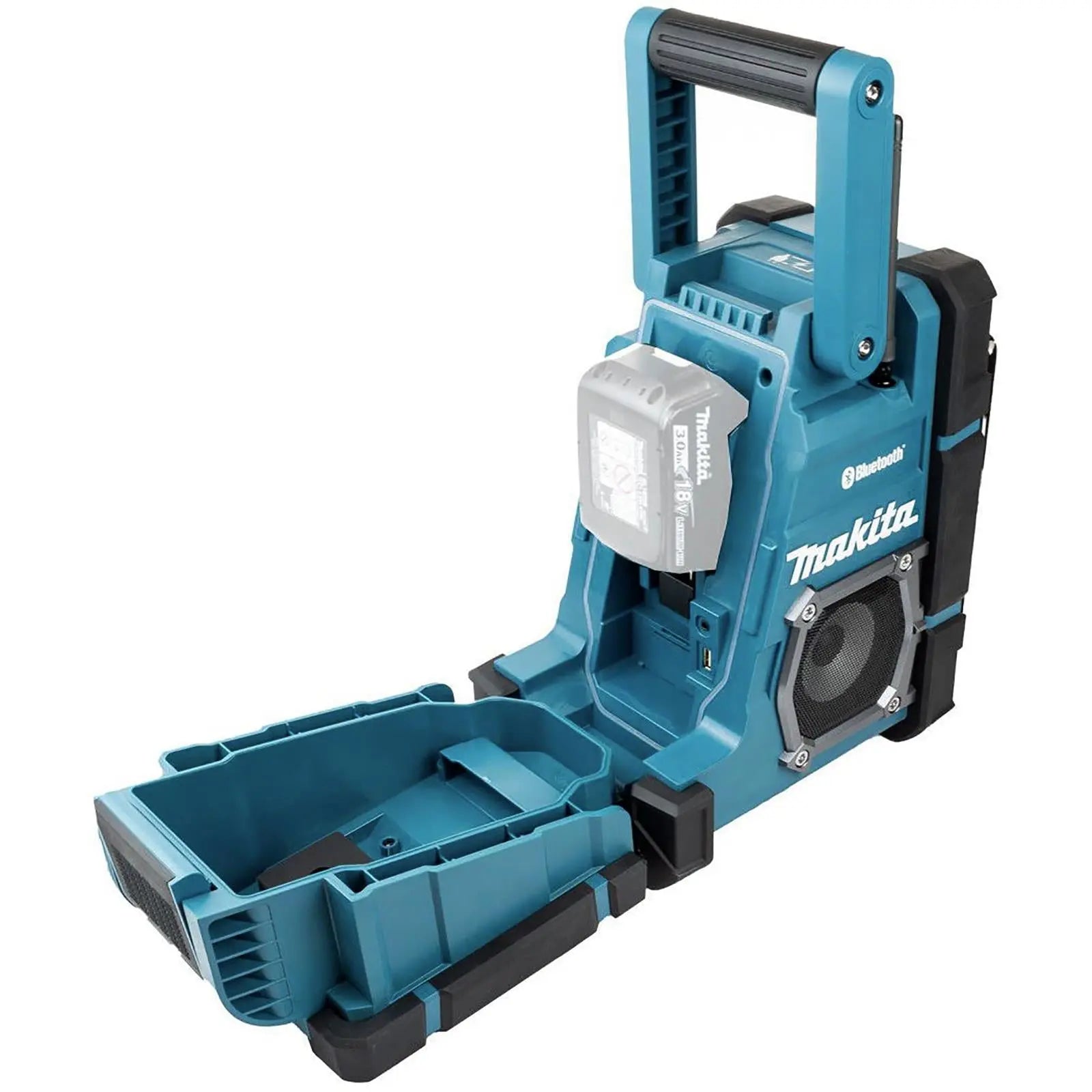 Makita Job Site Radio Speaker Stero Cordless Bluetooth DAB Charger 18V CXT LXT Li-ion DMR301  White Rose Tools