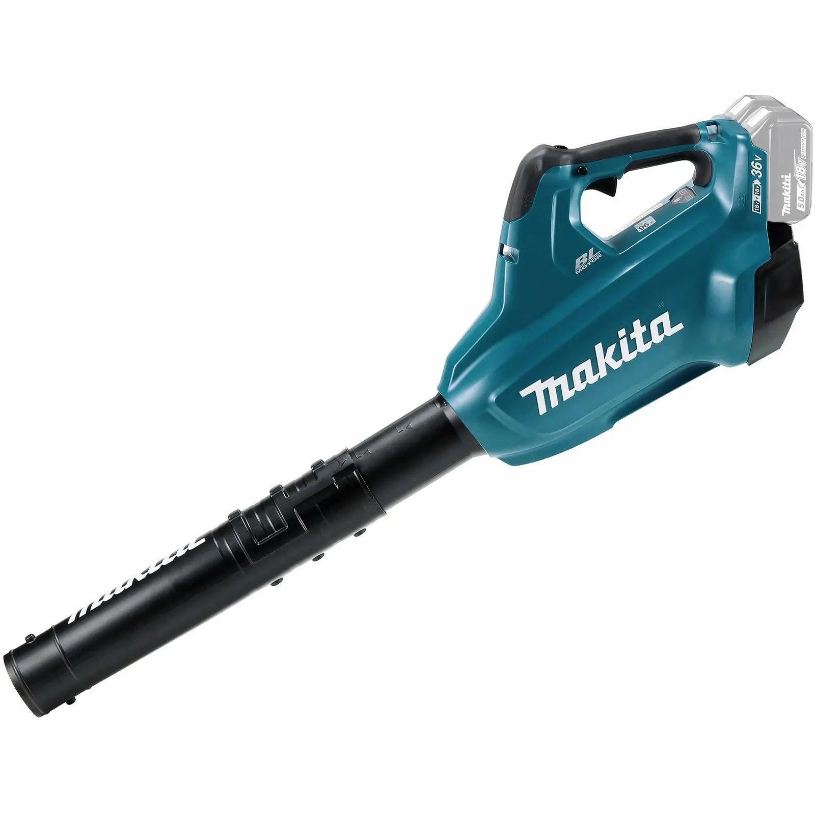Makita Leaf Blower 18V x 2 LXT Brushless Cordless 14.4N Garden Grass Clippings Construction Bare Unit Body Only DUB362Z  White Rose Tools
