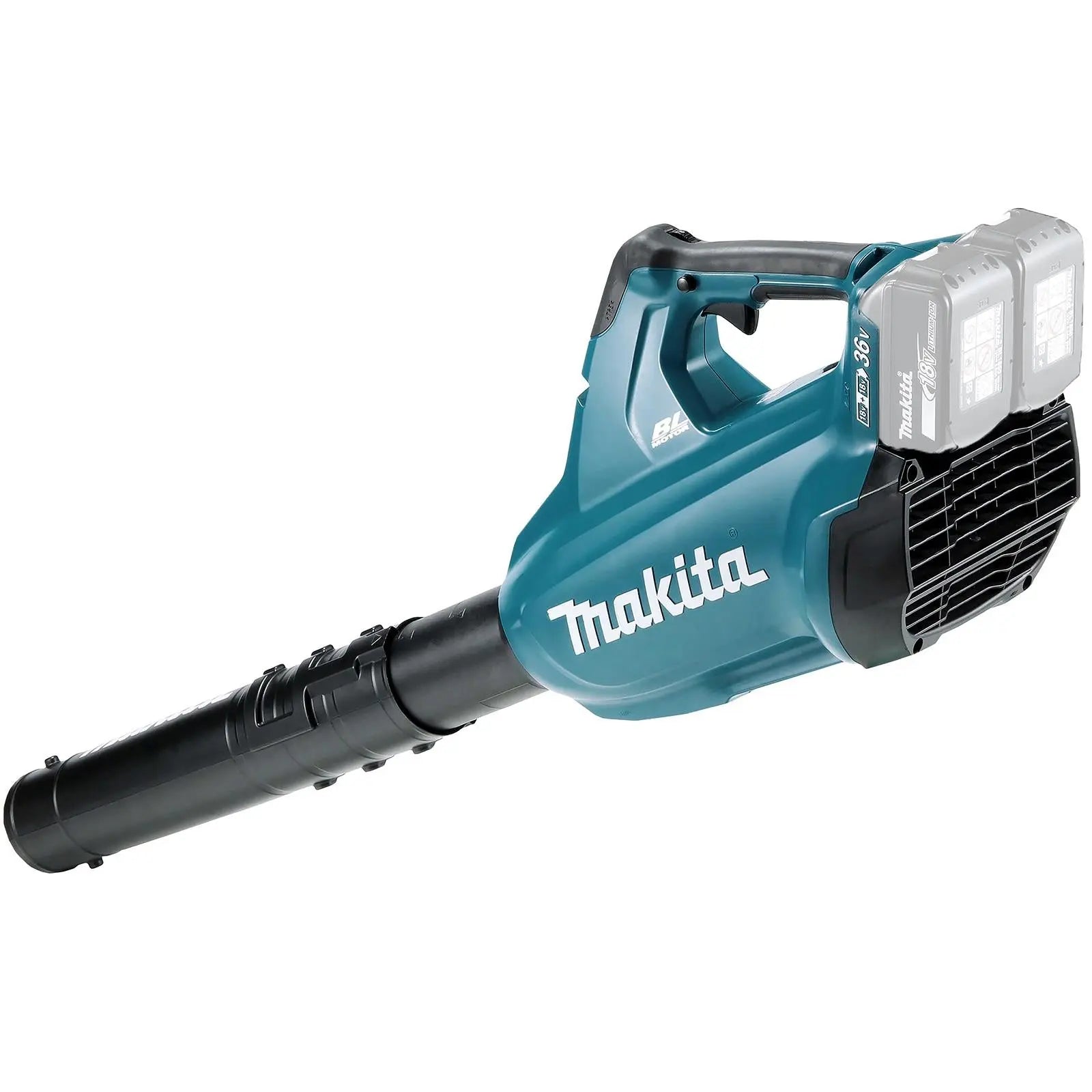 Makita Leaf Blower 18V x 2 LXT Brushless Cordless 14.4N Garden Grass Clippings Construction Bare Unit Body Only DUB362Z  White Rose Tools