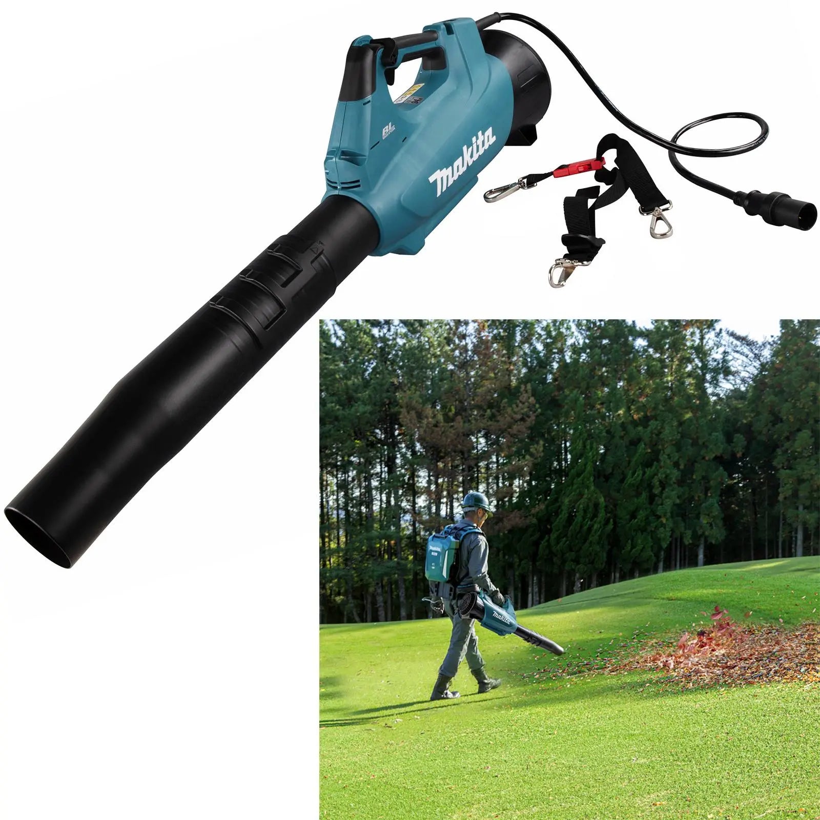 Makita Leaf Blower Backpack 18V 40V LXT XGT Compatible Brushless Cordless 20N Garden Grass Clippings Bare Unit Body Only UB001CZ  White Rose Tools