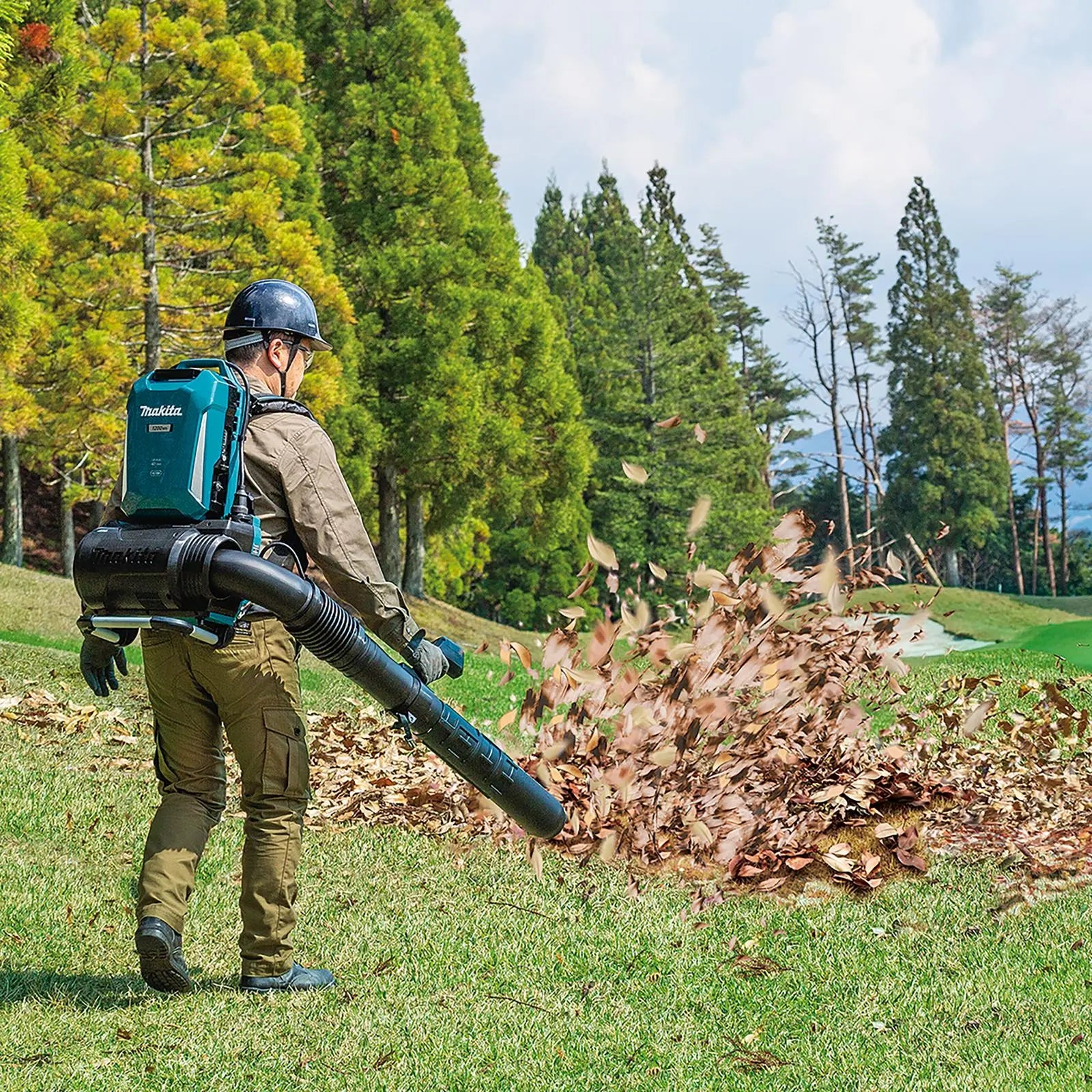 Makita Leaf Blower Backpack and PDC1200 Power Pack 18V 40V LXT XGT Compatible Brushless Cordless 22N Garden Grass Clippings UB002CX3  White Rose Tools