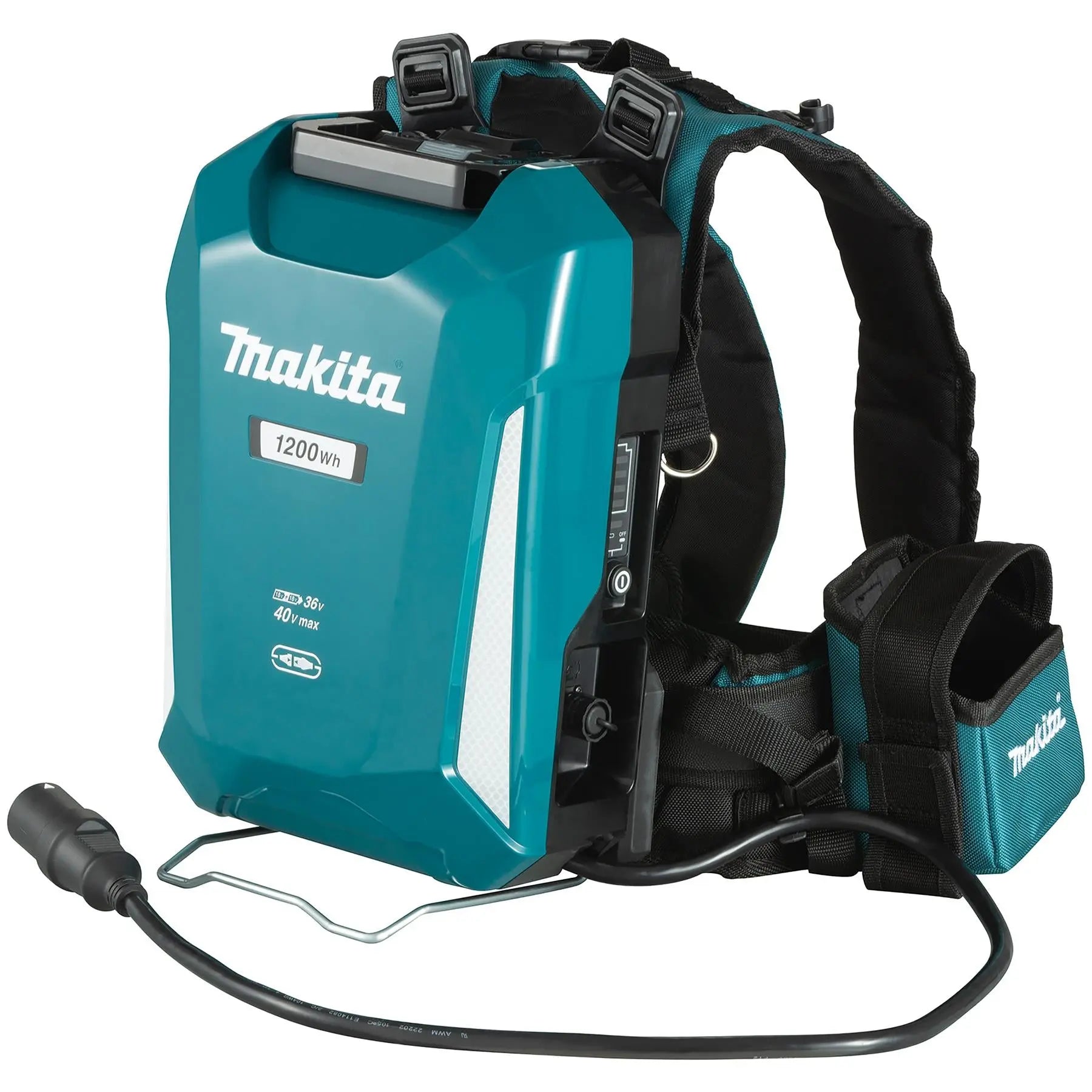 Makita Leaf Blower and PDC1200 Power Pack Backpack 18V 40V LXT XGT Compatible Brushless Cordless 20N Garden Grass Clippings UB001CX2  White Rose Tools