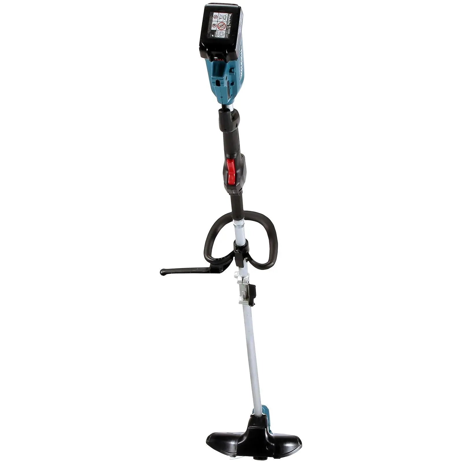 Makita Line Trimmer Strimmer Kit 18V LXT Brushless Cordless Garden Lawn Strimming 5Ah Battery and Charger DUR191LRT8  White Rose Tools