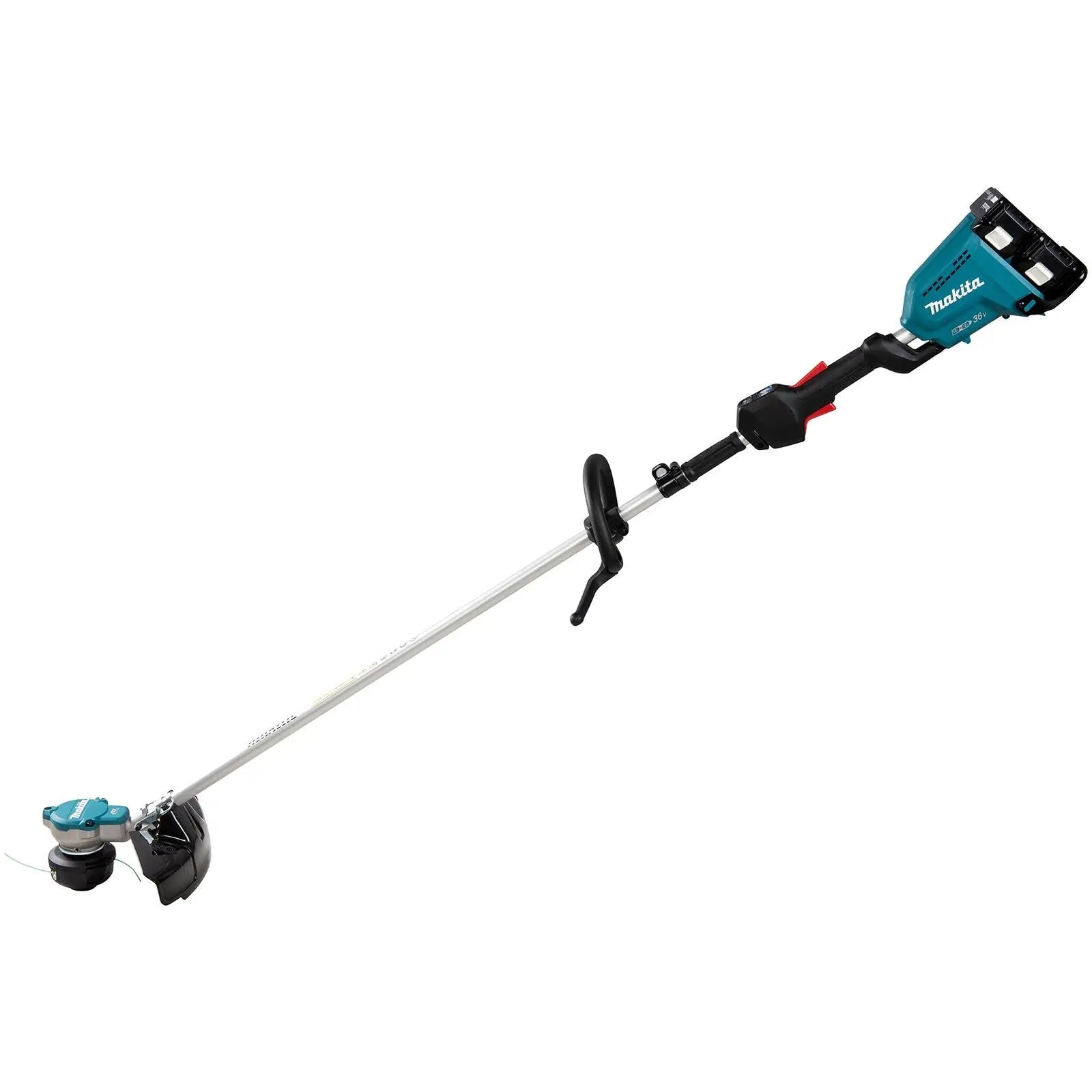 Makita Line Trimmer Strimmer Kit 2 x 18V LXT Brushless Cordless Garden Lawn Strimming 2 x 5Ah Battery and Dual Rapid Charger DUR368LPT2  White Rose Tools