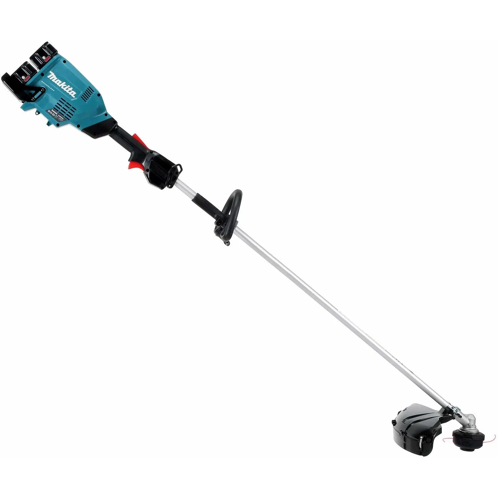 Makita Line Trimmer Strimmer Kit 2 x 18V LXT Brushless Cordless Garden Lawn Strimming 2 x 6Ah Battery and Dual Rapid Charger DUR369LPG2  White Rose Tools