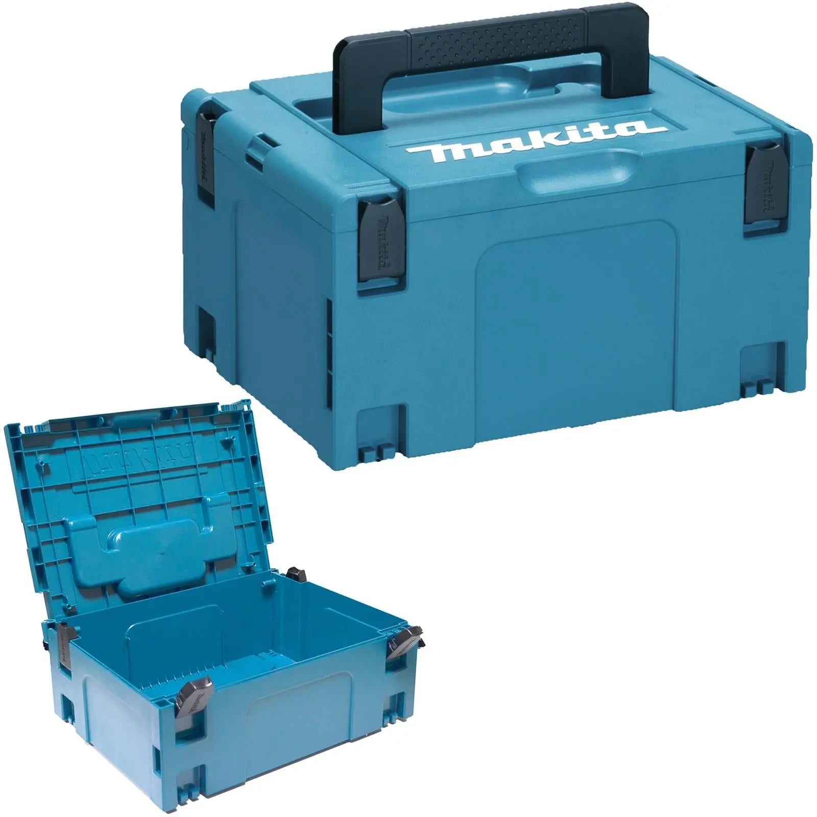 Makita Makpac Connector Case Type 3 Stackable Tool Box Storage 396 x 296 x 210mm  White Rose Tools