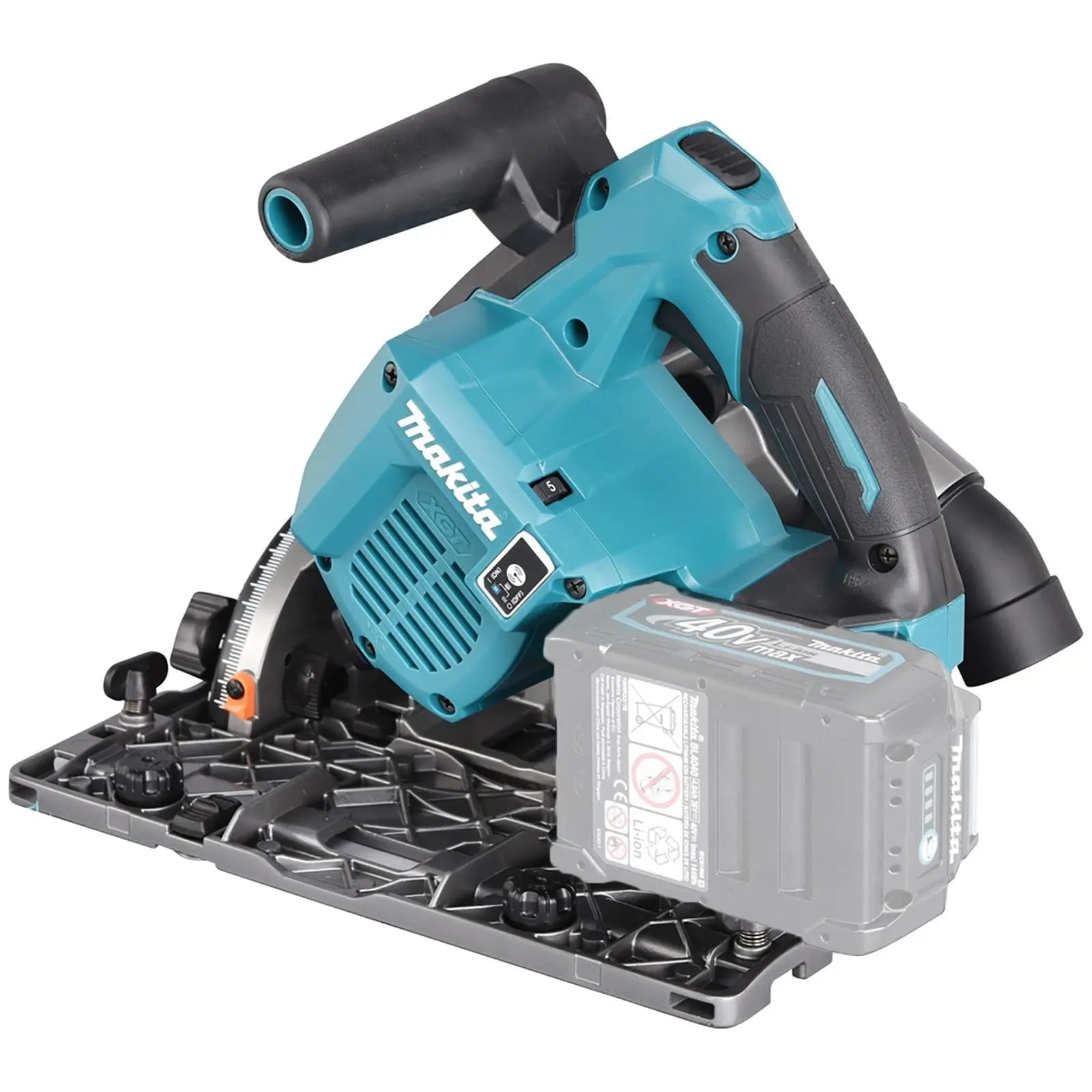 Makita Plunge Cut Circular Saw 165mm 40V Max XGT in MakPac Type 4 Case Body Only SP001GZ03  White Rose Tools