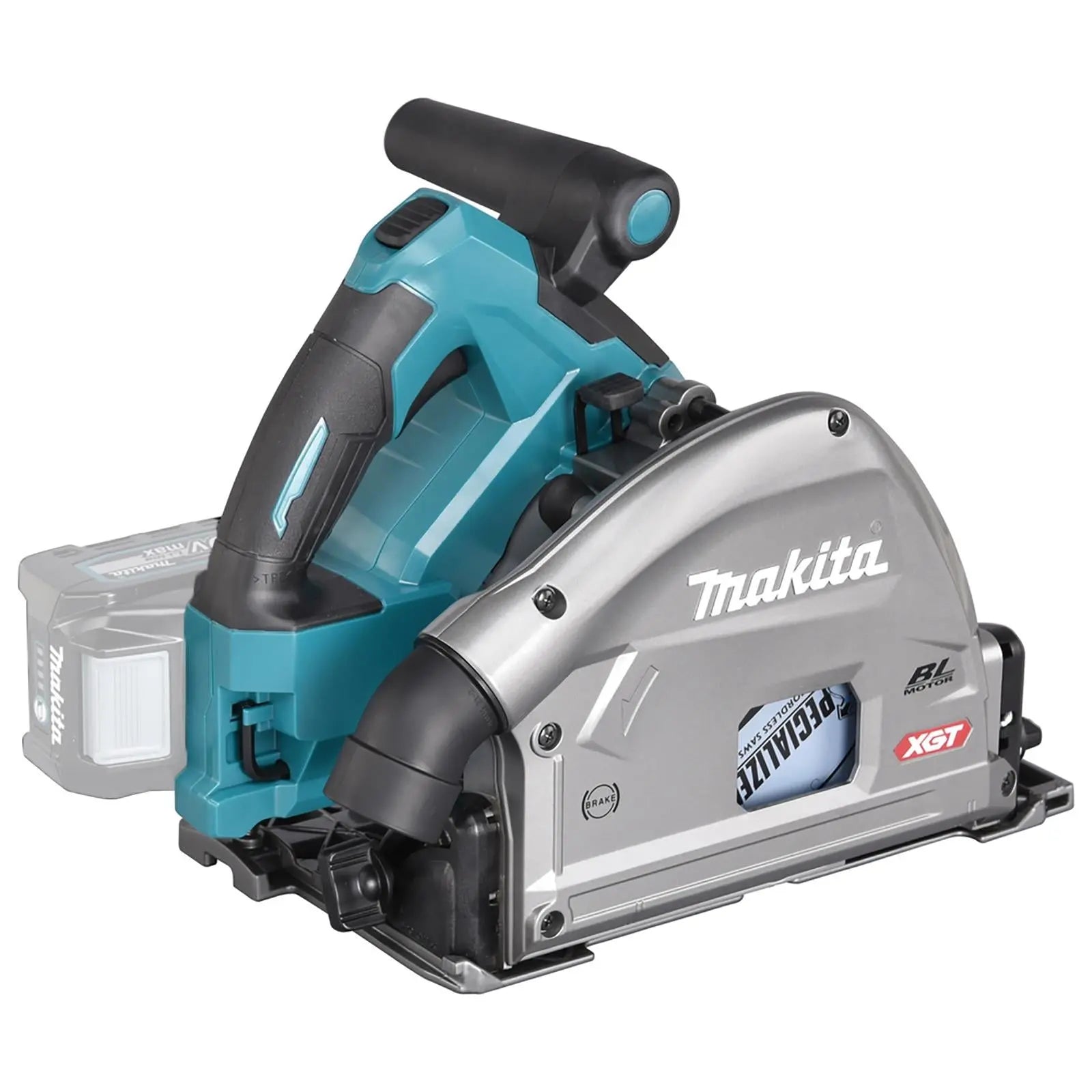 Makita Plunge Cut Circular Saw 165mm 40V Max XGT in MakPac Type 4 Case Body Only SP001GZ03  White Rose Tools