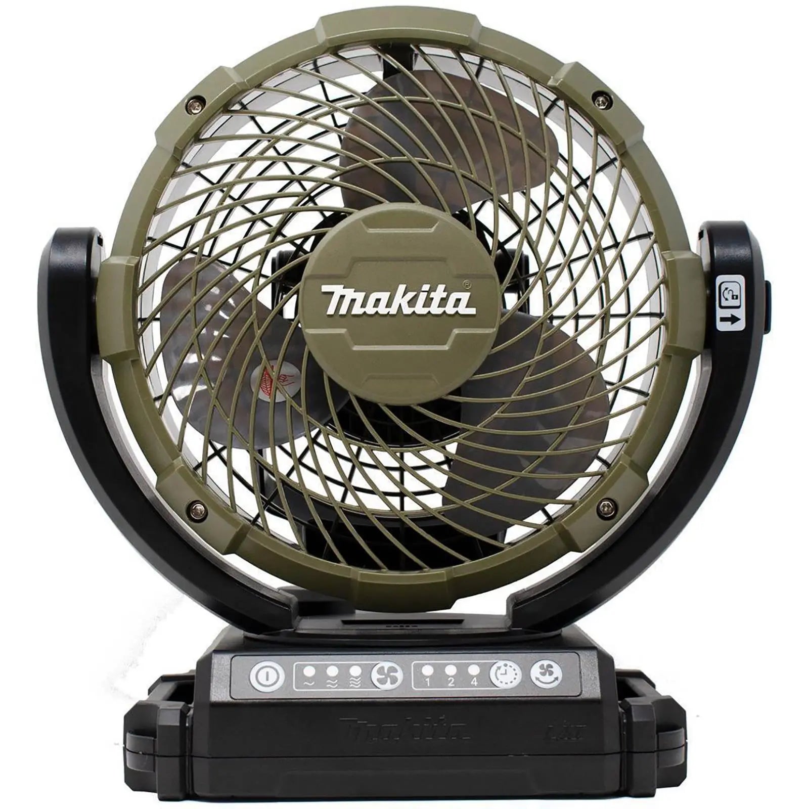 Makita Portable Fan 14.4V / 18V LXT Li-ion Cordless Olive Range DCF102ZO Body Only  White Rose Tools