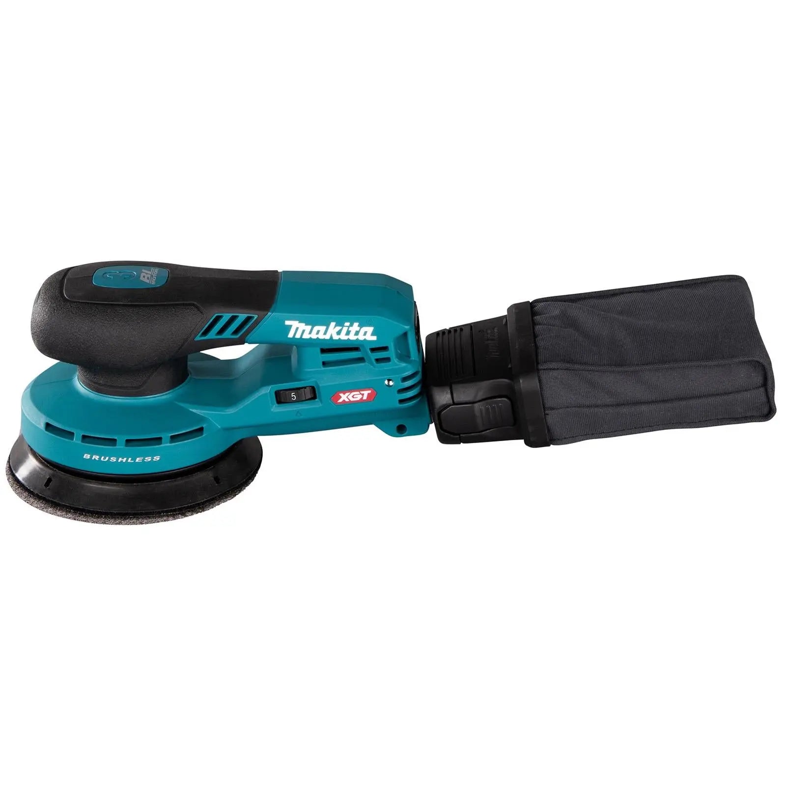 Makita Random Orbital Sander 125mm Lightweight 3mm Orbit Diameter XGT 40V Max Brushless Body Only BO003CGZ  White Rose Tools